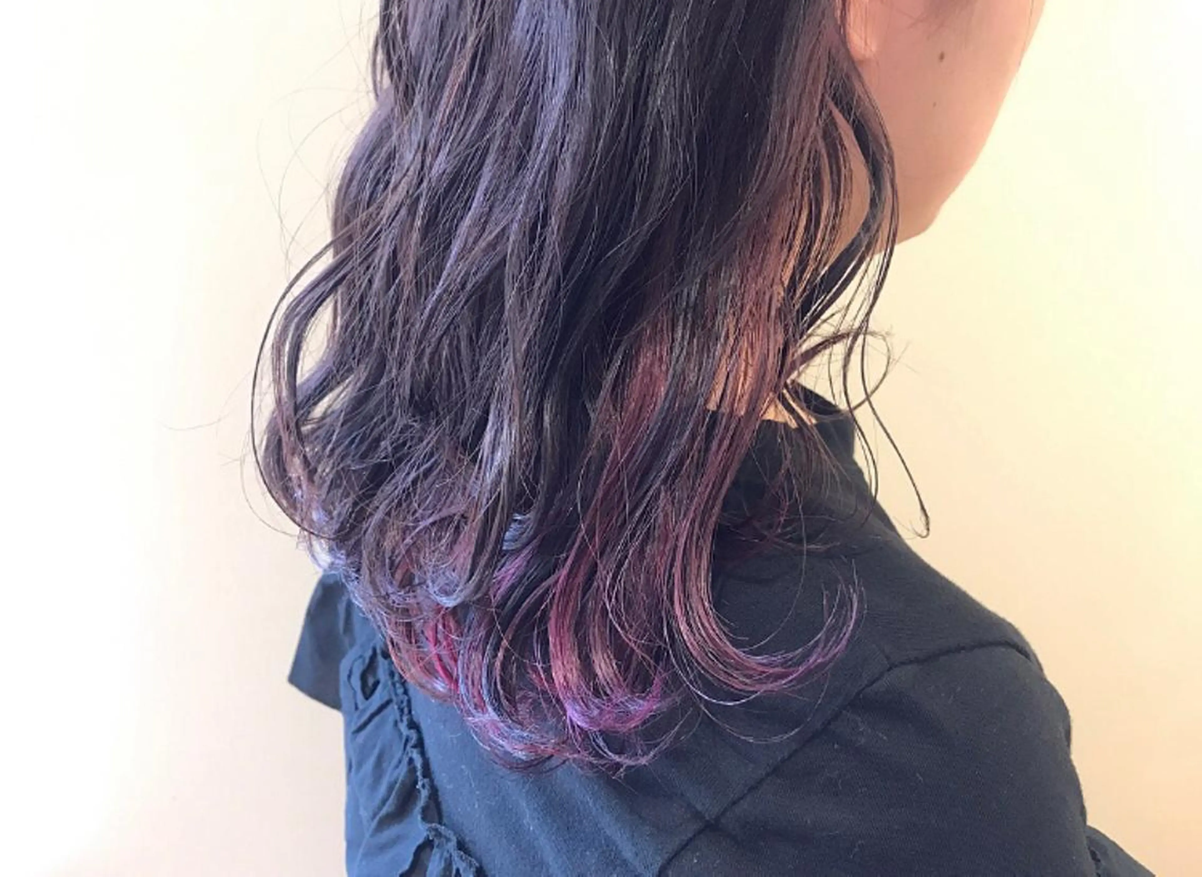 ミディアム カラー ピンクカラー 大阪福島韓国束感まつ げ Sayaka🤍のマツエク・マツパデザイン