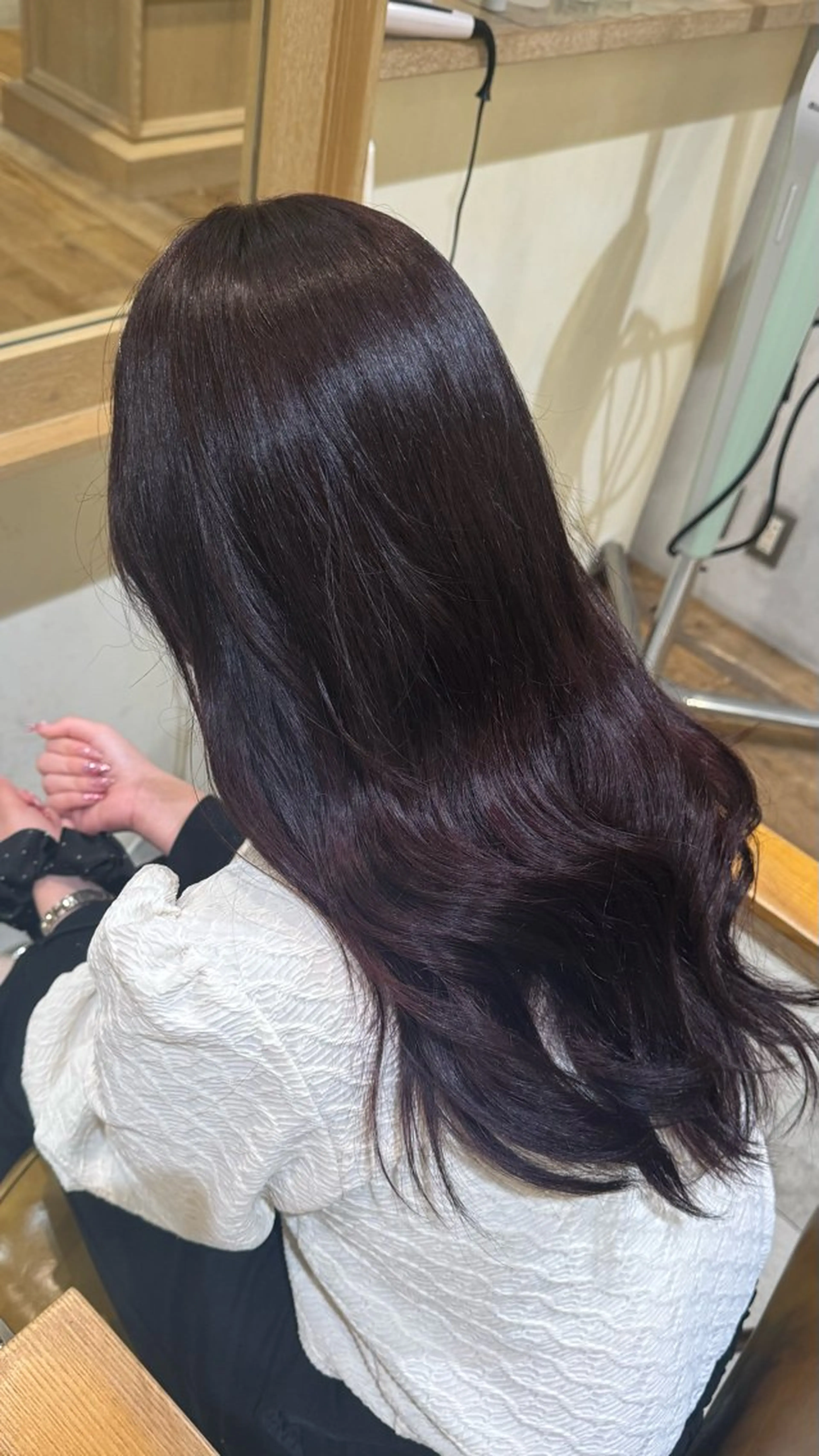 ロング カラー ヘアカラー 艶カラー👾ブリーチ なし暖色👾ユースケのヘアスタイル