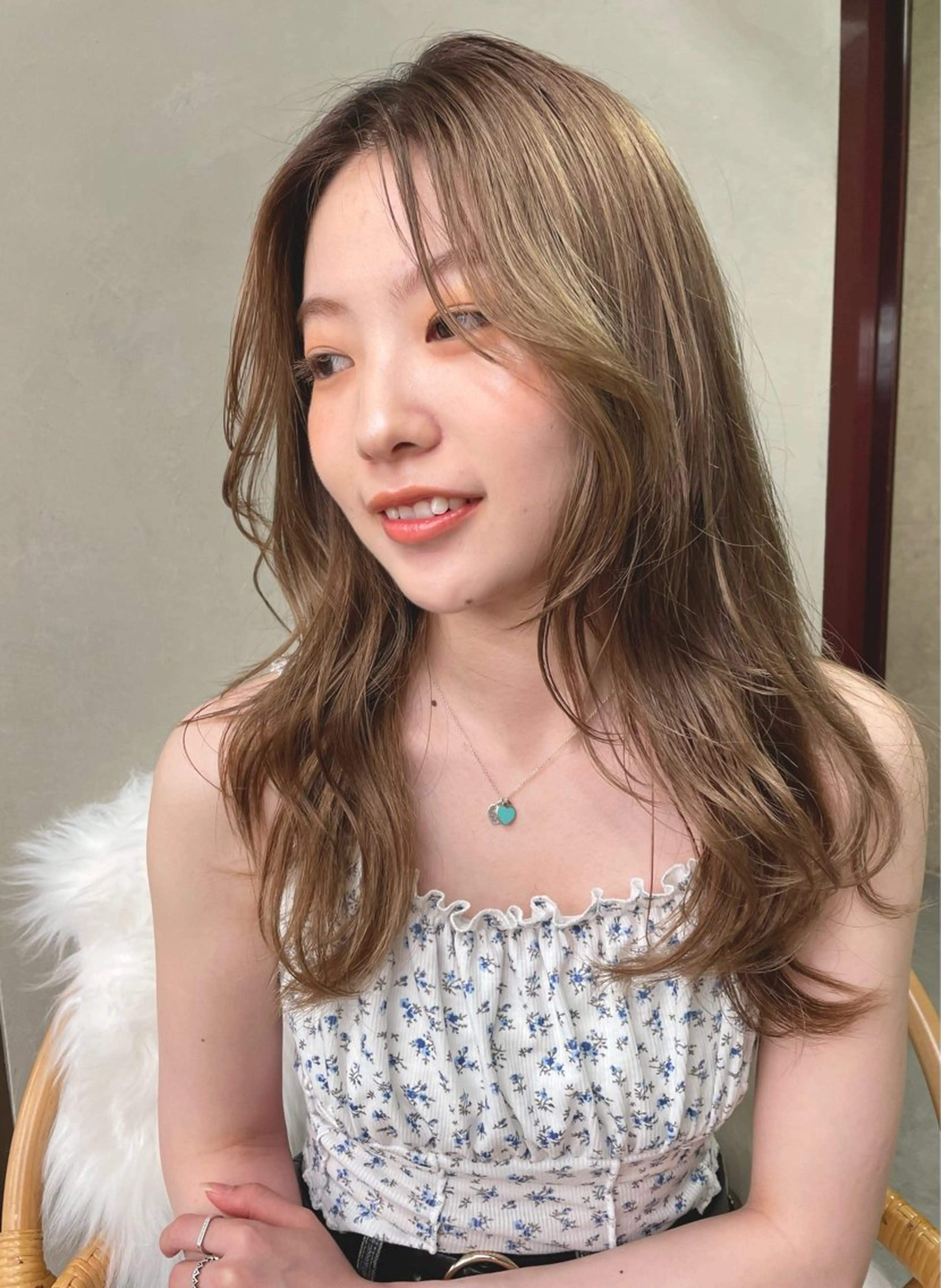 ロング ヘアアレンジ ヘアカラー 縮毛矯正 トリートメント うる艶カラー/美髪 トリートメント/めいのヘアスタイル