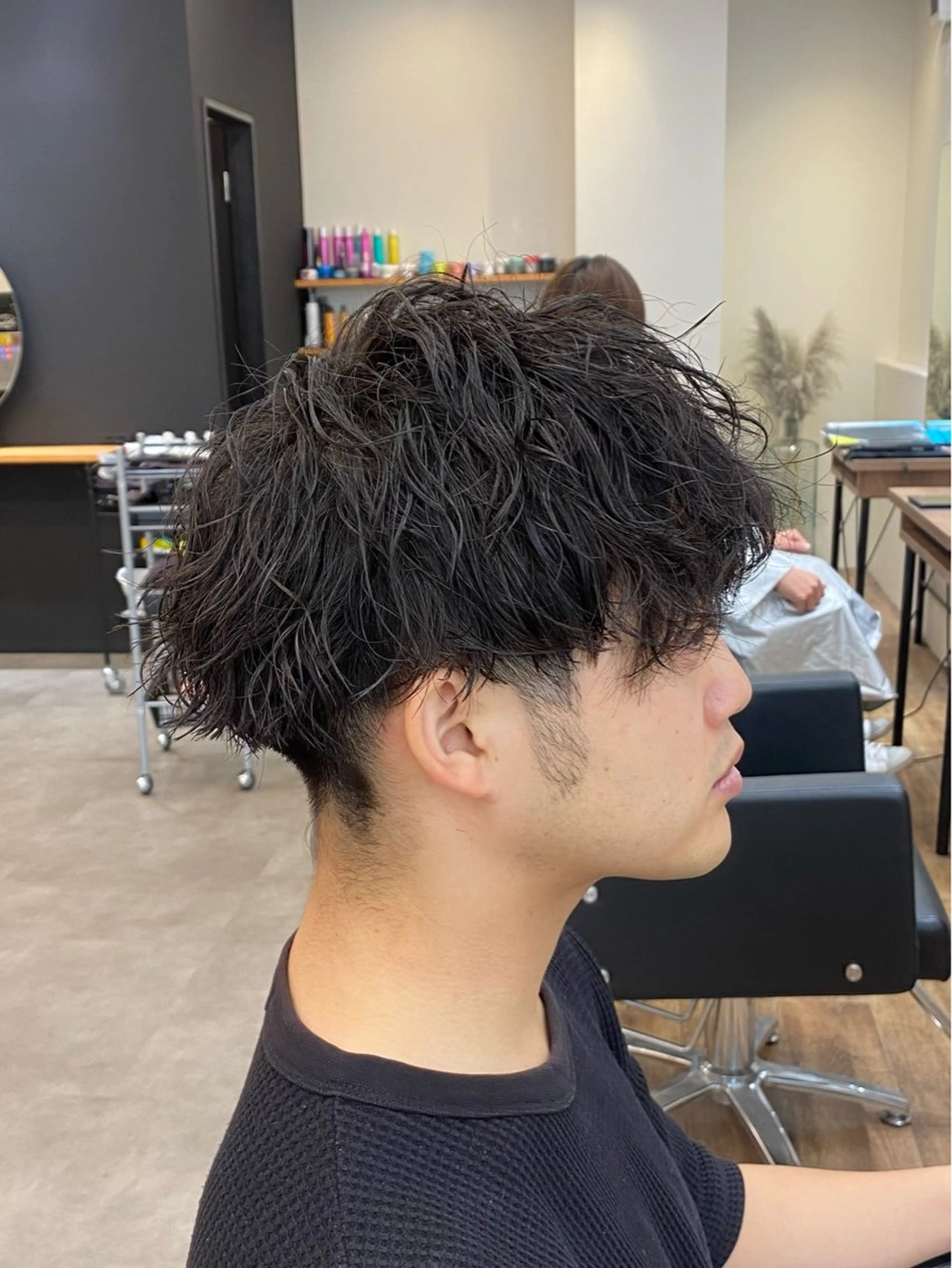 パーマ メンズ カット パーマ well高崎上大類店所属・well高崎上大類町 /湯浅泳作のヘアスタイル