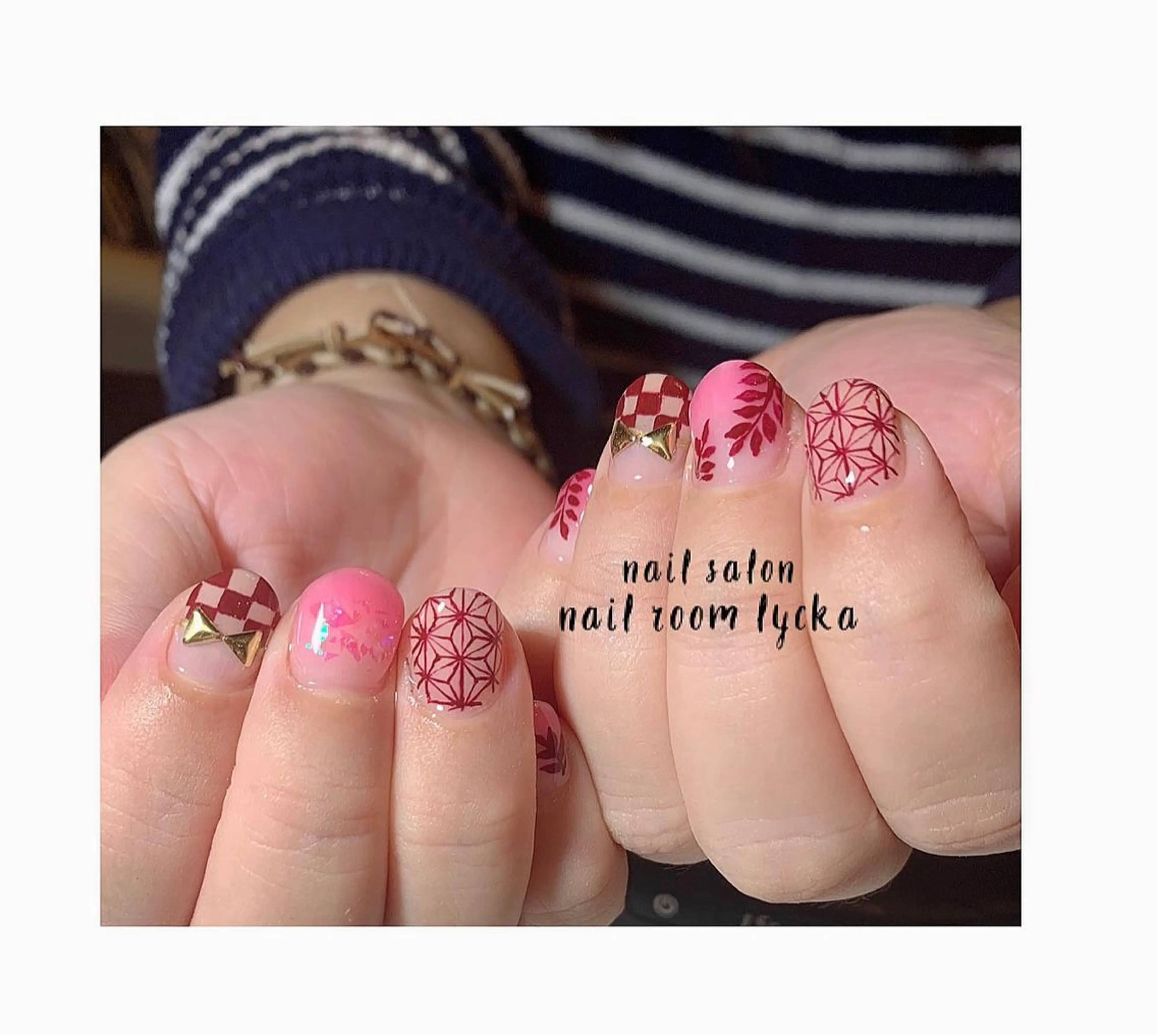 ネイル ジェルネイル パラジェル 春ネイル 夏ネイル 冬ネイル ﾈｲﾙﾙｰﾑﾘｯｶ 𝐦𝐚𝐲𝐮のネイルデザイン