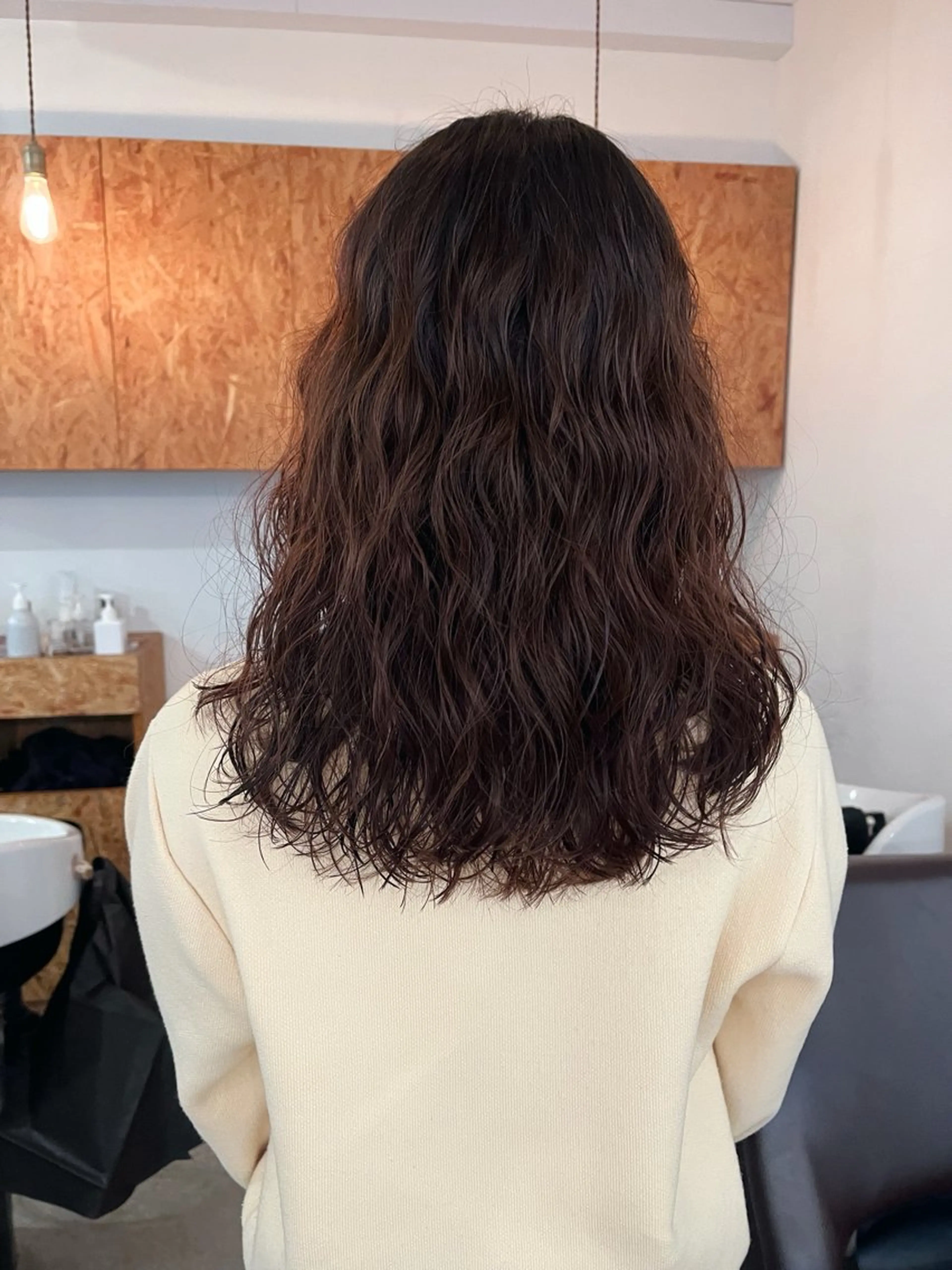 ミディアム パーマ 暖色/パーマ 🌼クニトウメイのヘアスタイル