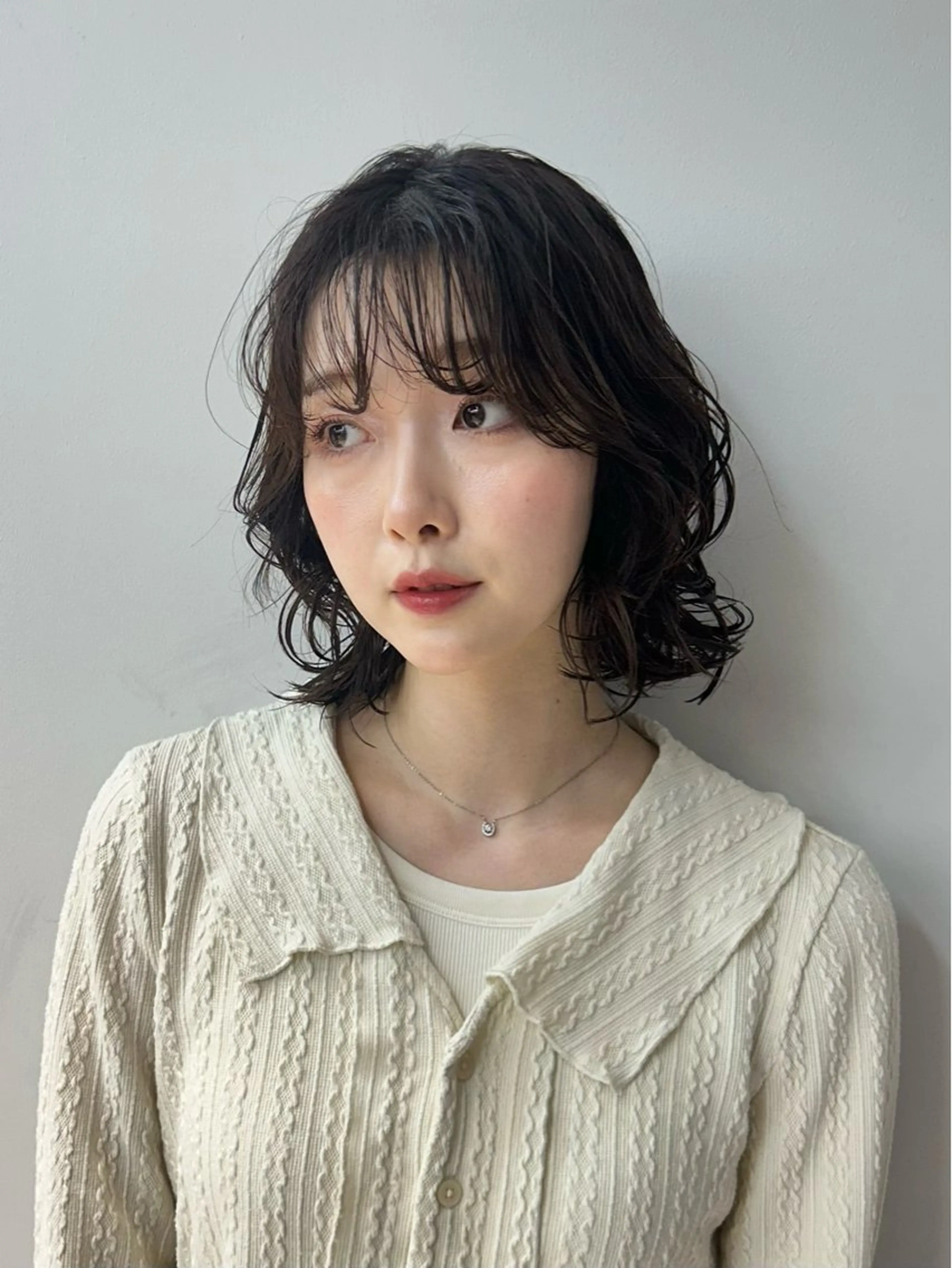 ミディアム ナチュラル×色気パ ーマ 渋谷/マナミのヘアスタイル