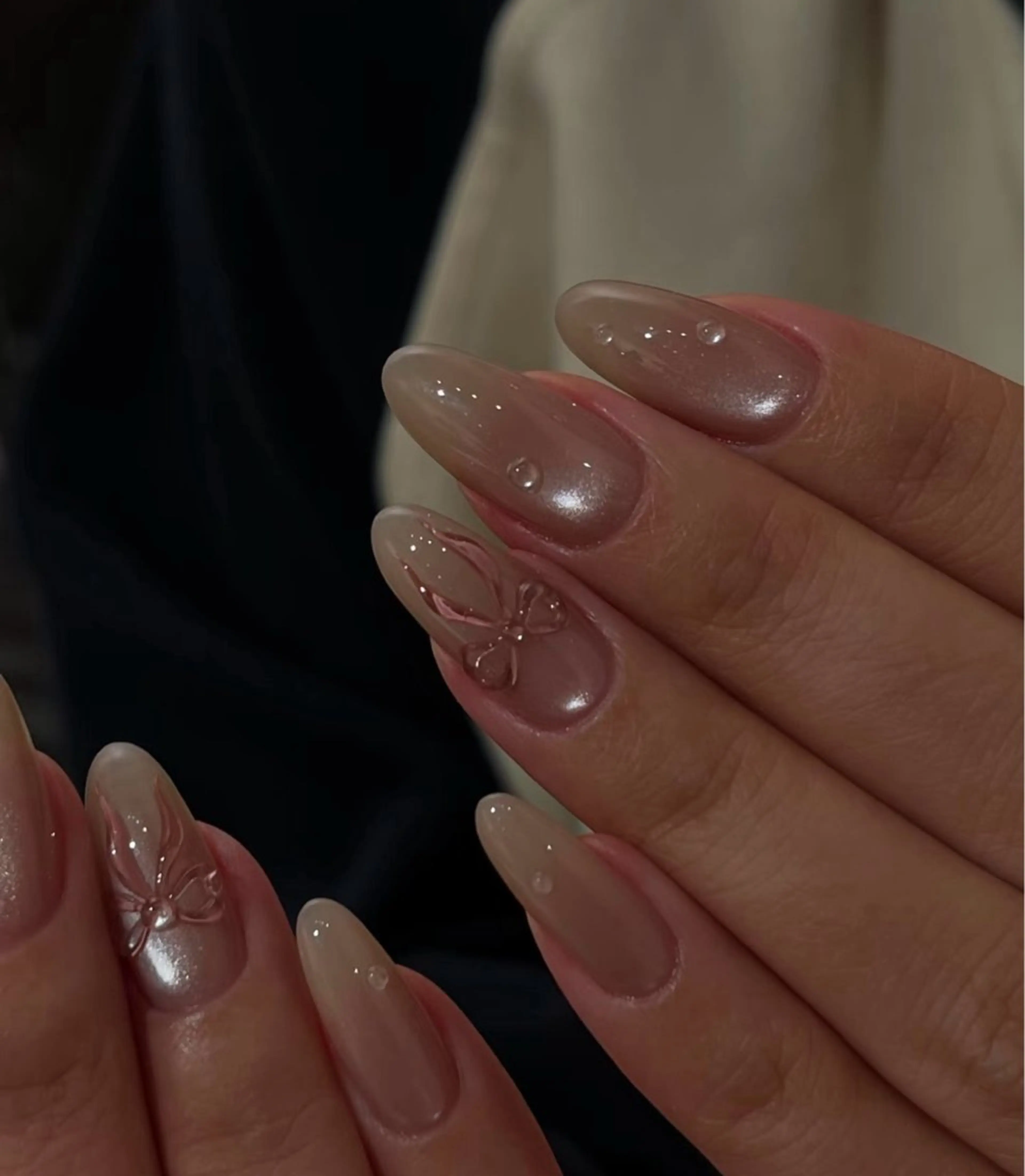 セミロング めぐみのネイルサロン スタッフ練習のネイルデザイン