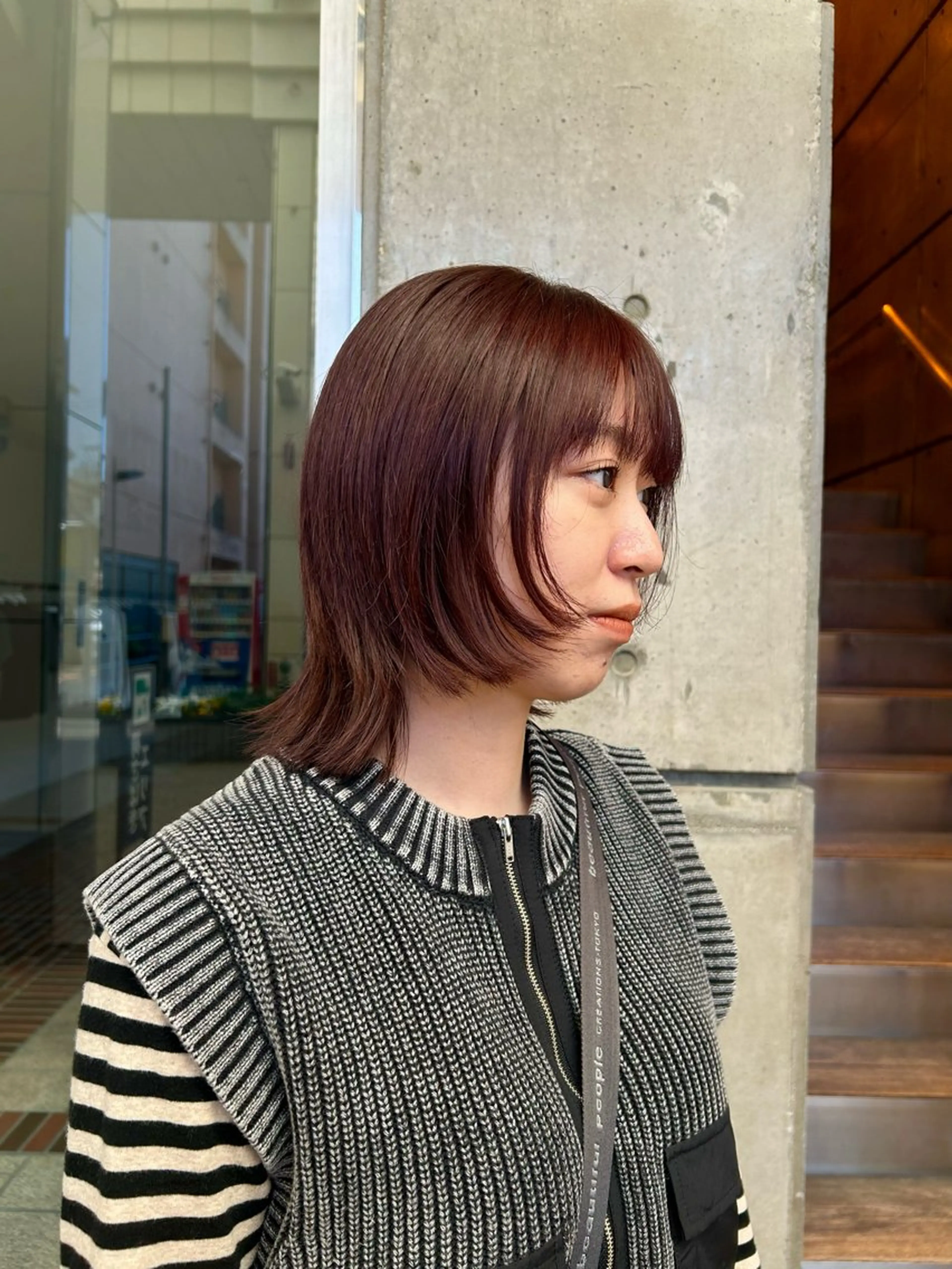 カラー ブラウンカラー レッドカラー SHICUNE /ミホのヘアスタイル