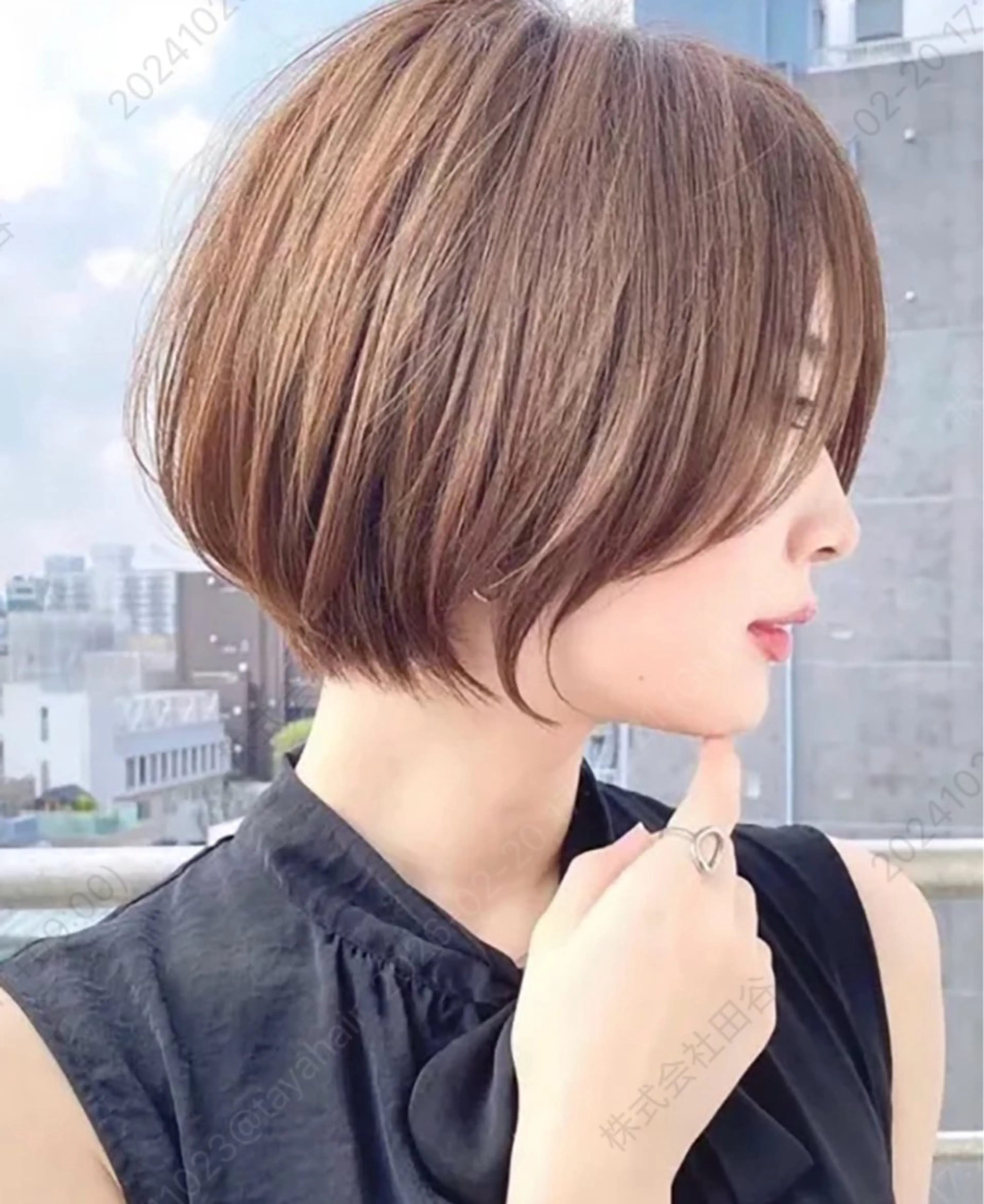 ✂️大人ショートボブ スタイル(画像参照)➕オージュアトリートメント付き🧴‎🤍(木金土日限定)の写真