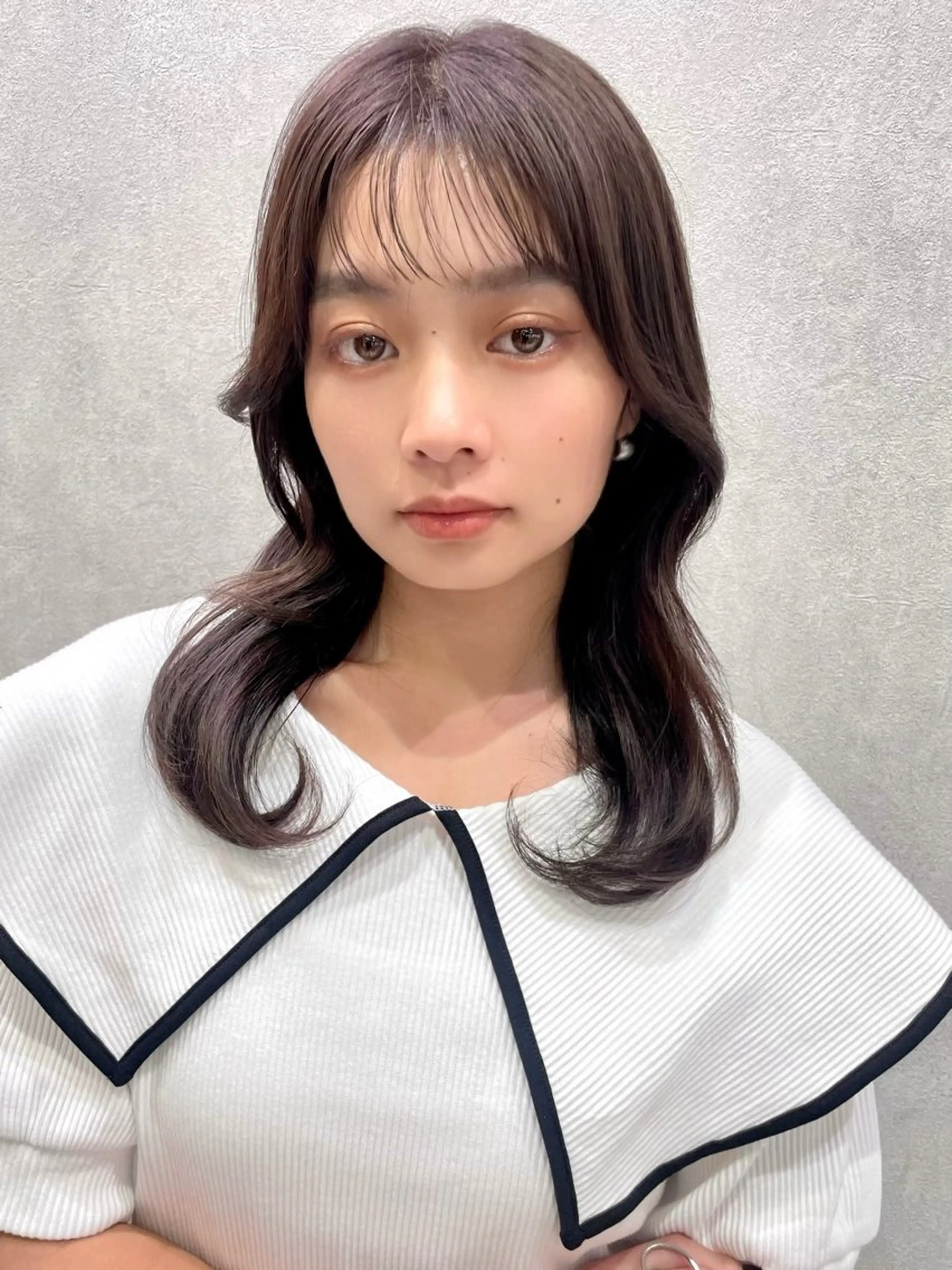 セミロング カラー カット トリートメント ✨レイヤー/ 透明感カラー✨冨永剛のヘアスタイル