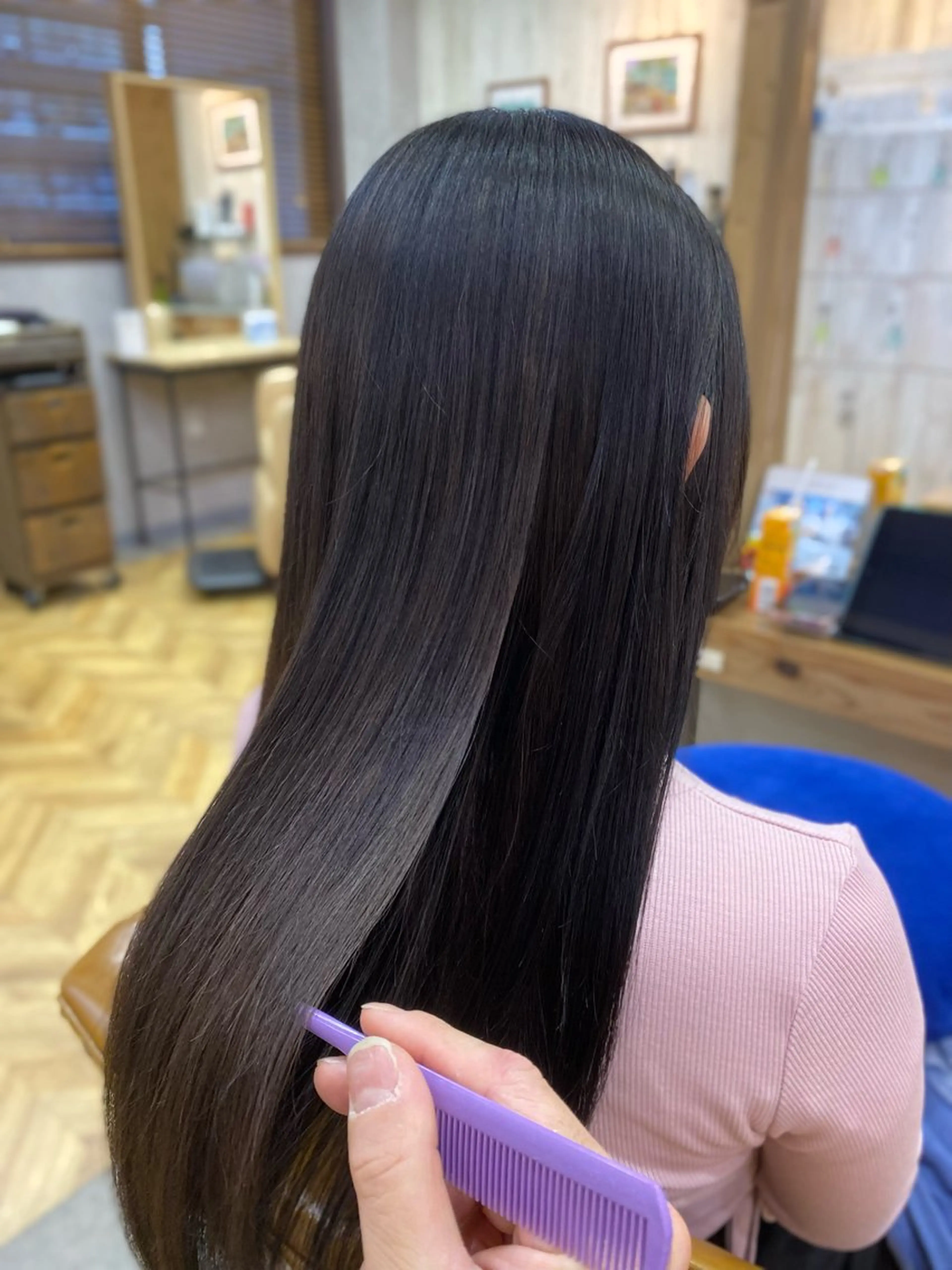 【レディース限定】カット+縮毛矯正+トリートメントの写真