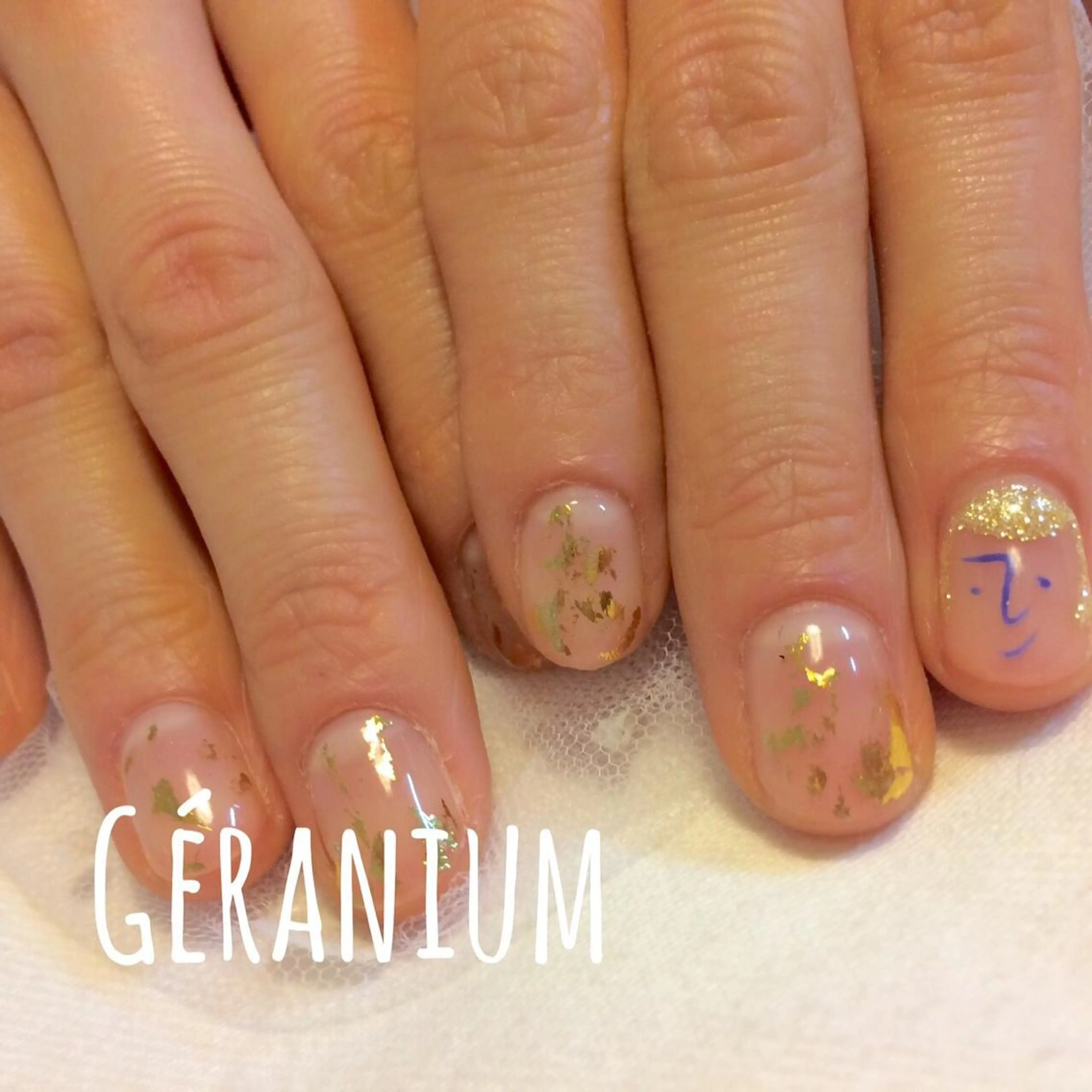 ネイル アートネイル クリアネイル GéRanium Harukaのネイルデザイン