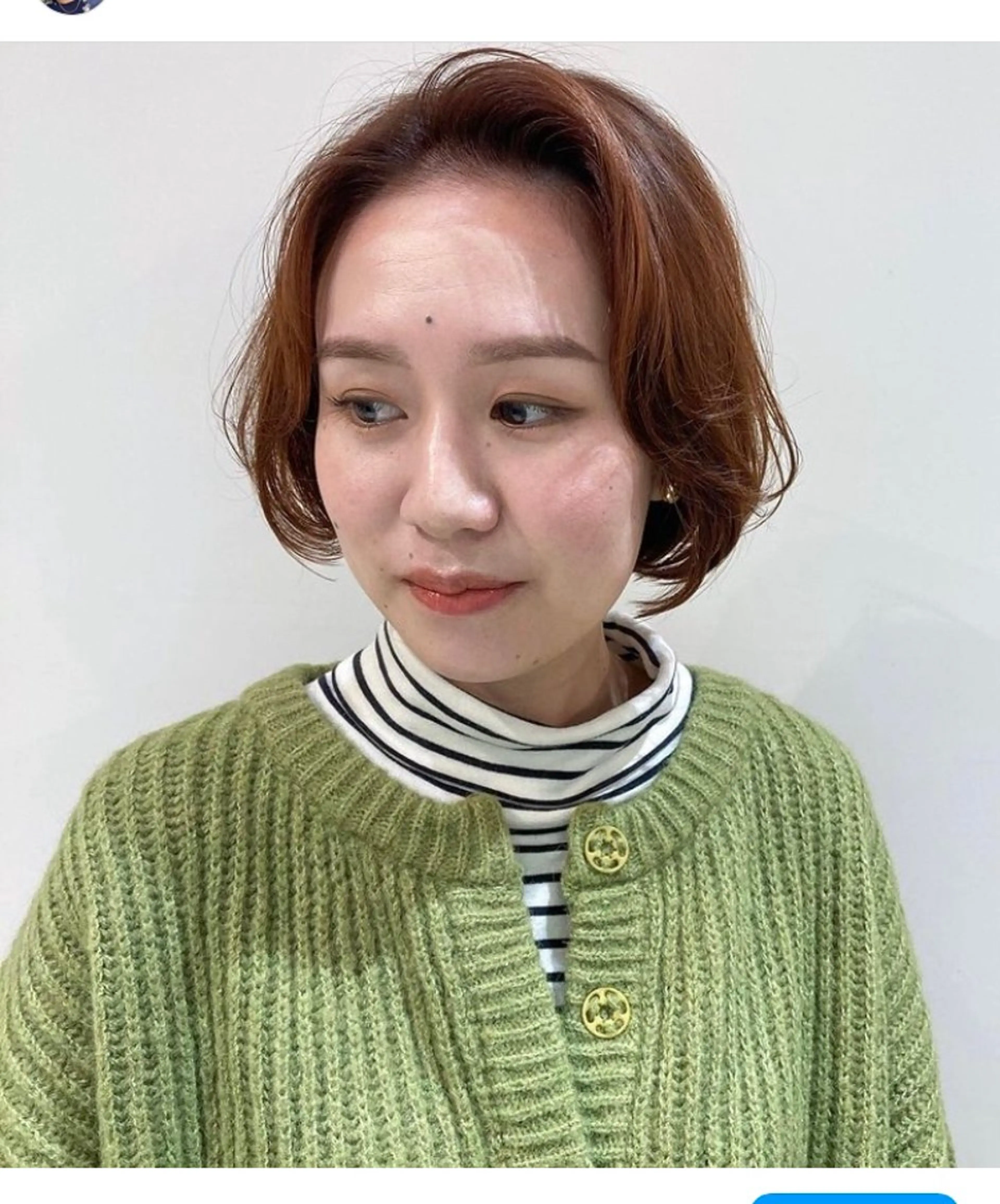 ショート カラー ブラウンカラー カッパーブラウン ボブ 大阪ヴィーガンサロン KANAKOのヘアスタイル