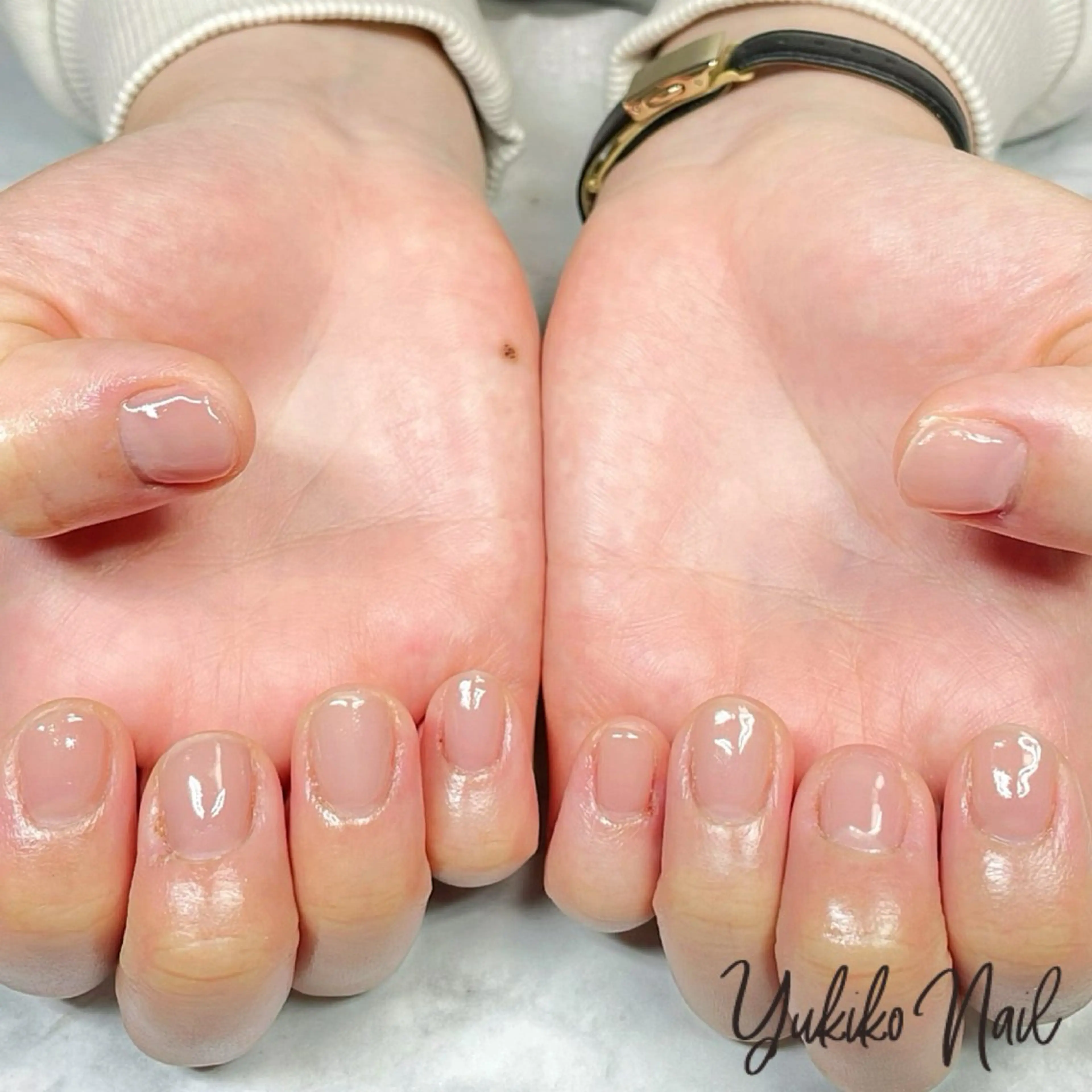 ネイル オフィスネイル ワンカラーネイル シンプルネイル ハンドネイル ユキコ ネイルのネイルデザイン