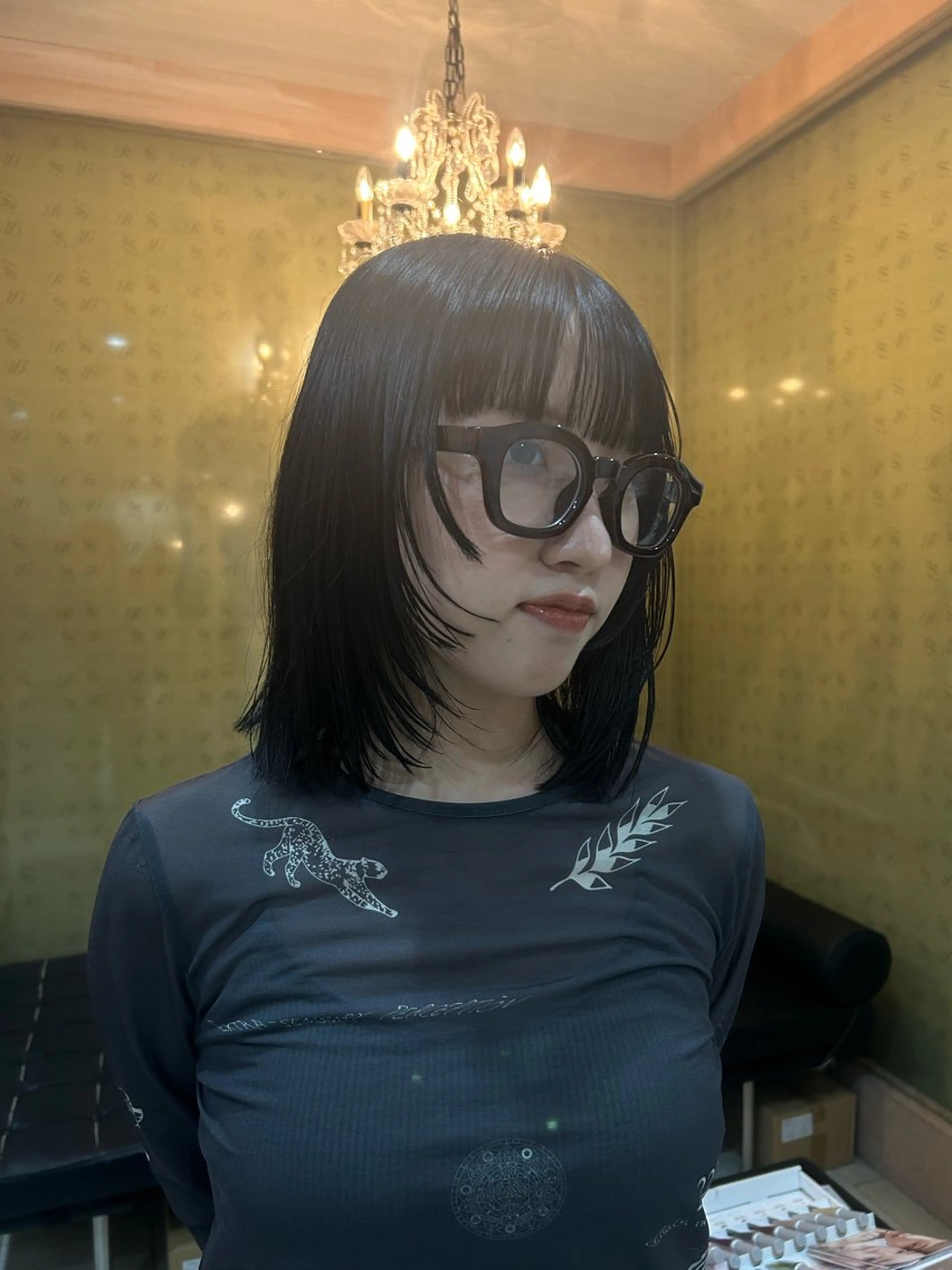 ミディアム カット 縮毛矯正 似合わせパーマ/ メンズパーマ/しゅうのヘアスタイル