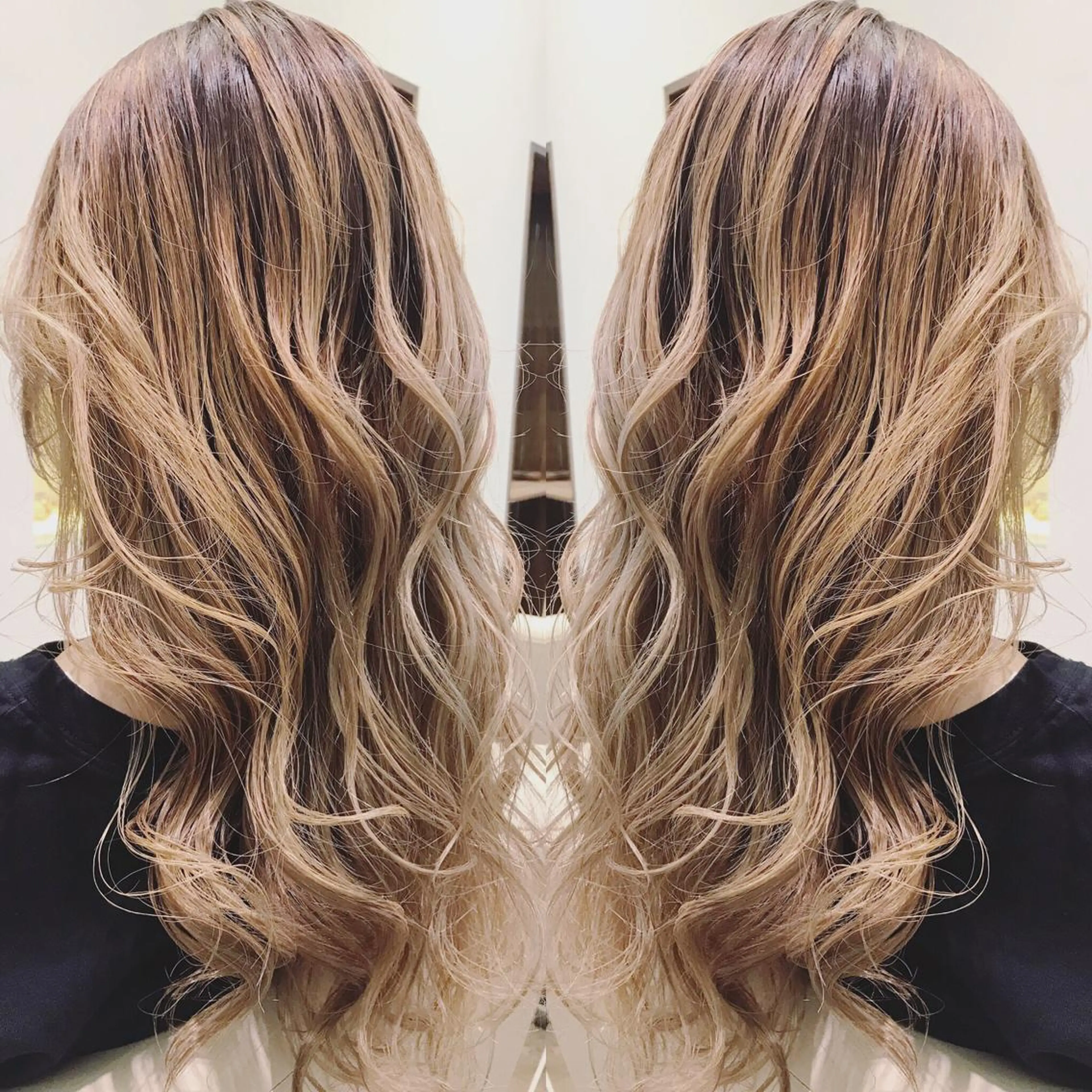 ロング カラー ベージュカラー グラデーションカラー カット ヘアカラー トリートメント 入江 允のヘアスタイル