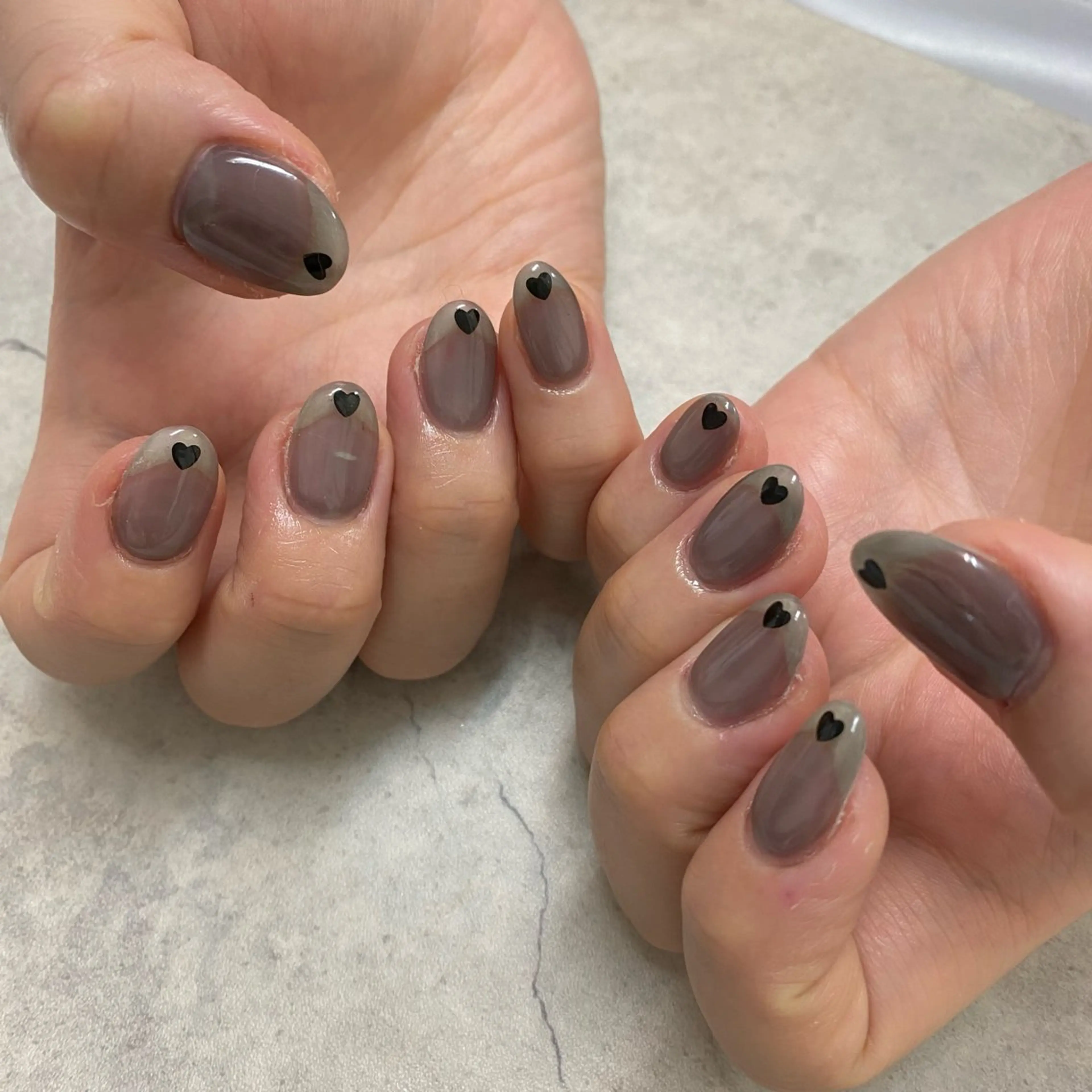 ネイル ハート ハンドネイル ハンドケア 🫧RaLa ⭐︎AYAKA🫧のネイルデザイン