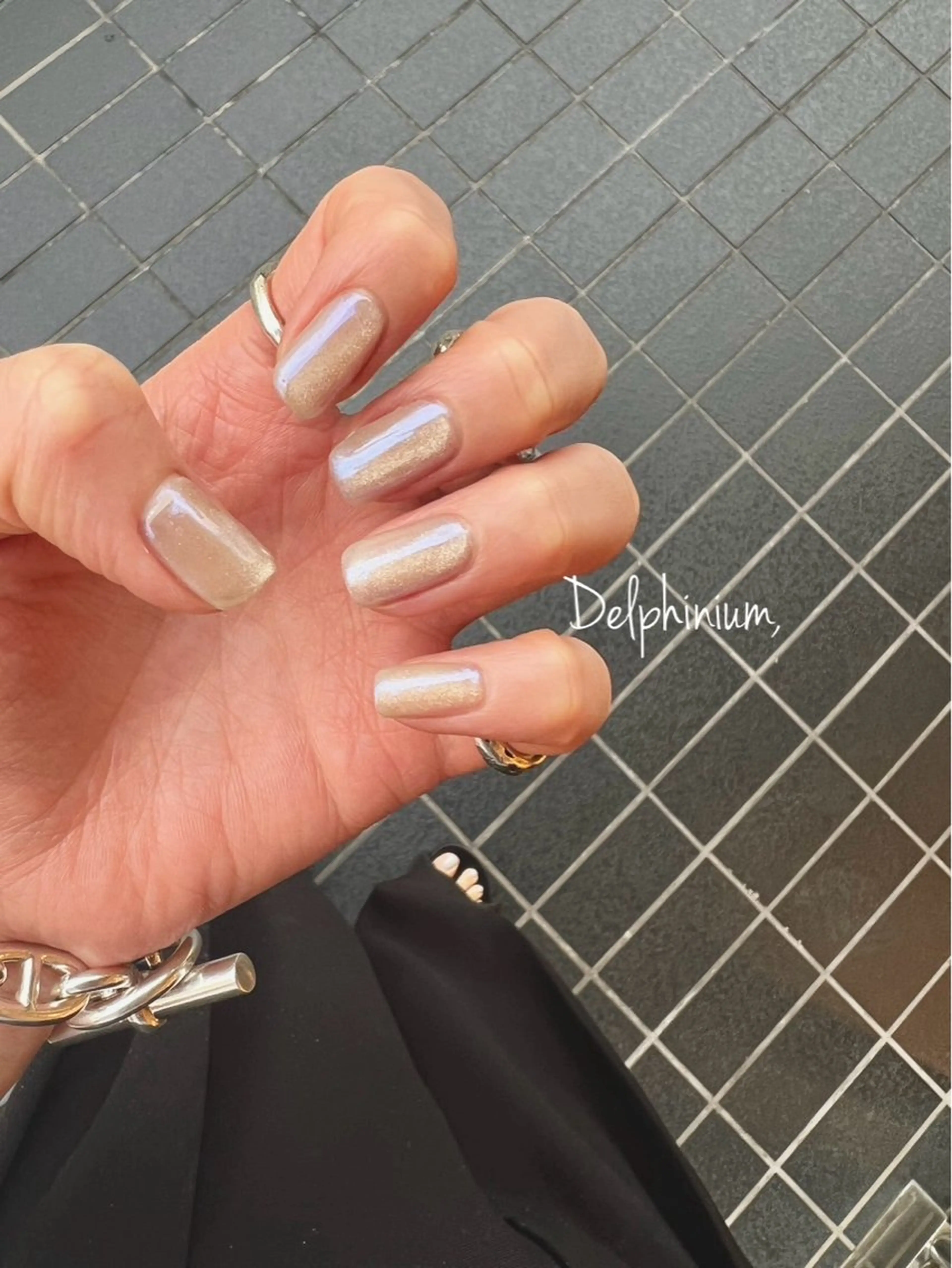 ネイル 氷ネイル・うるうるネイル マグネットネイル ミラーネイル ハンドネイル 岡本 友恵のネイルデザイン