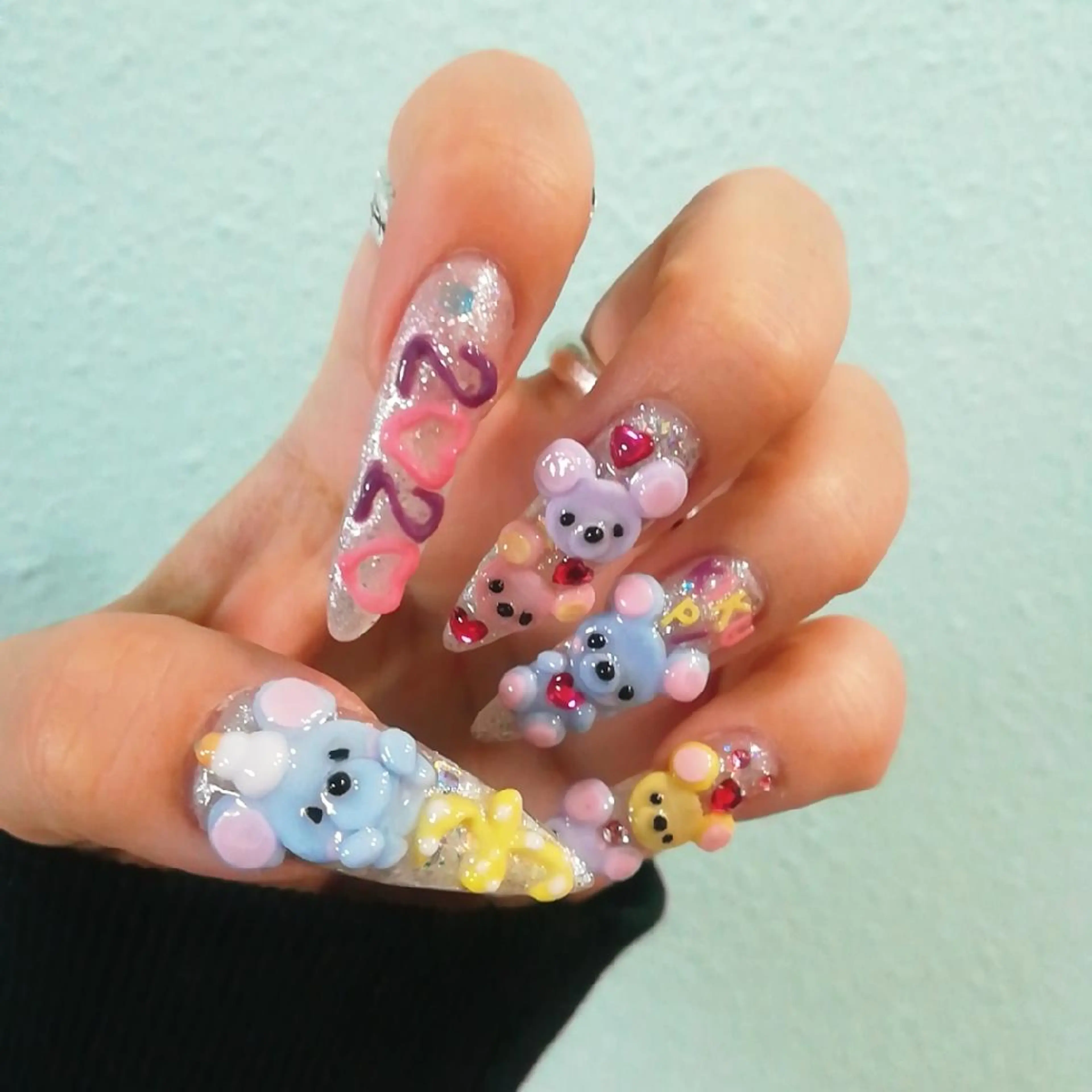 ネイル アートネイル 深爪を断らない スカルプ高評価店のネイルデザイン