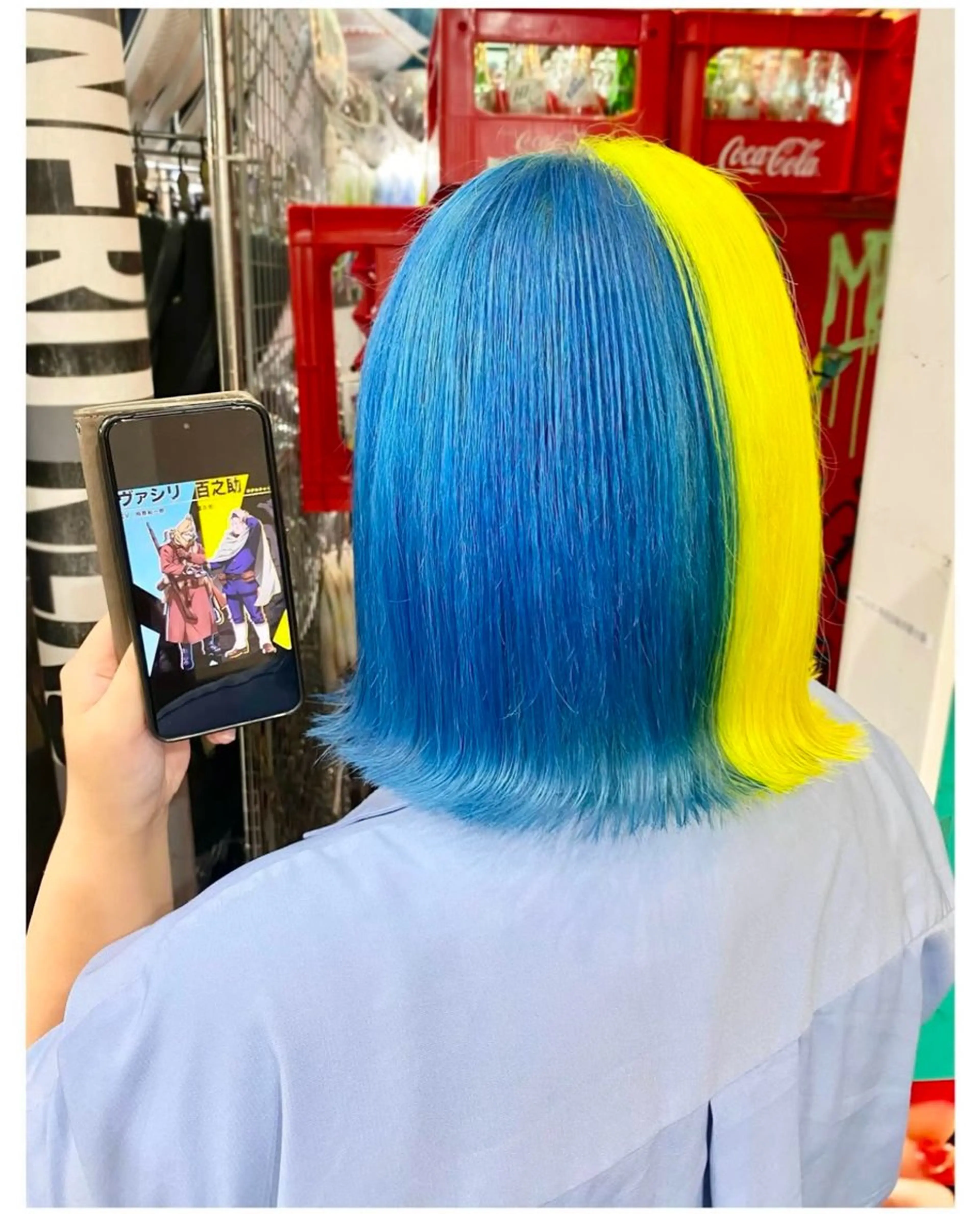 ショート カラー ヘアカラー TSUNO🦖 派手髪/オタク美容師のヘアスタイル