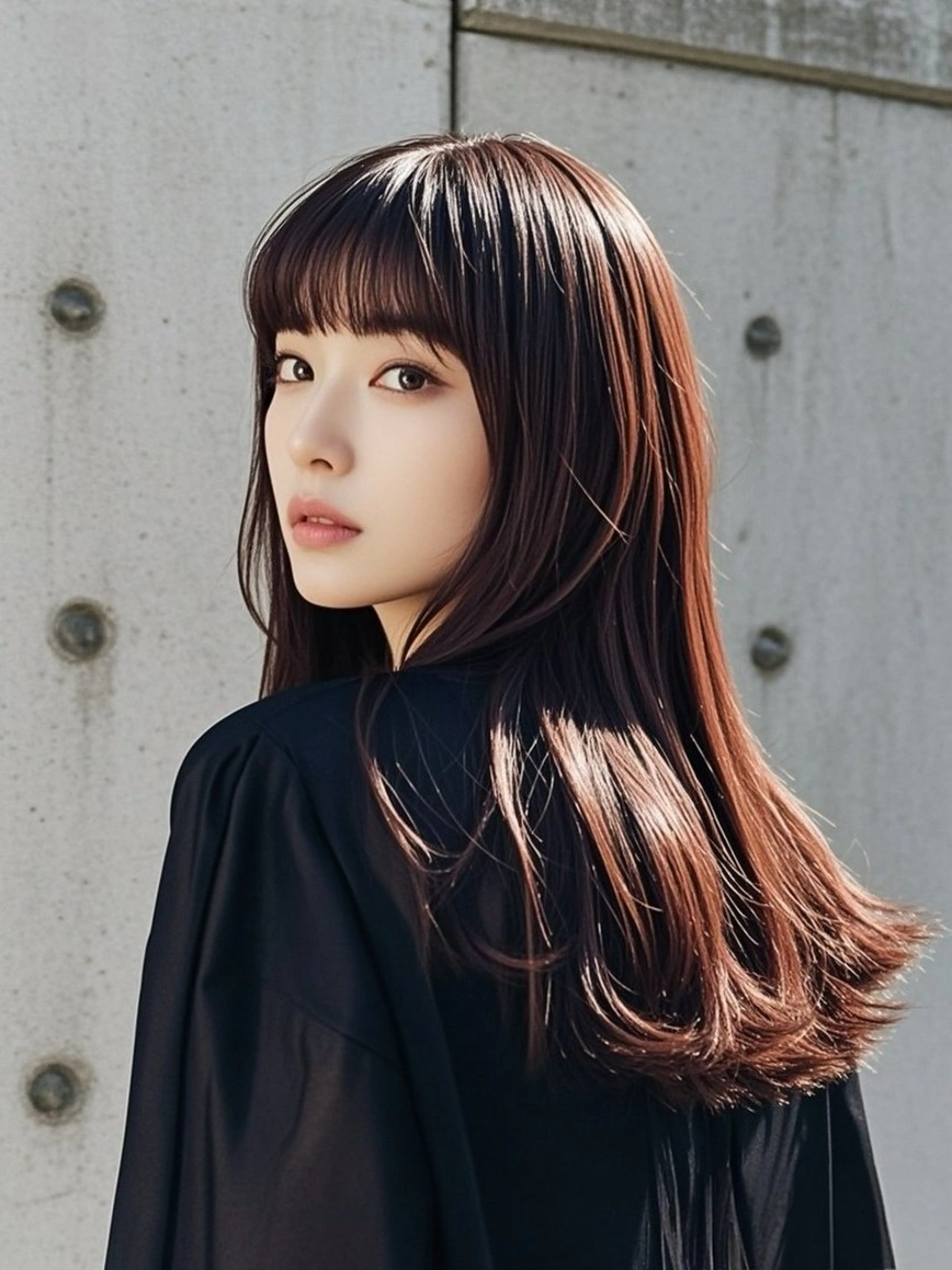 ロング ショートボブ アッシュ ボブ くびれヘア ハッシュカット カット ヘアカラー 縮毛矯正 トリートメント ウルフカット 811 大阪梅田 ウルフのヘアスタイル