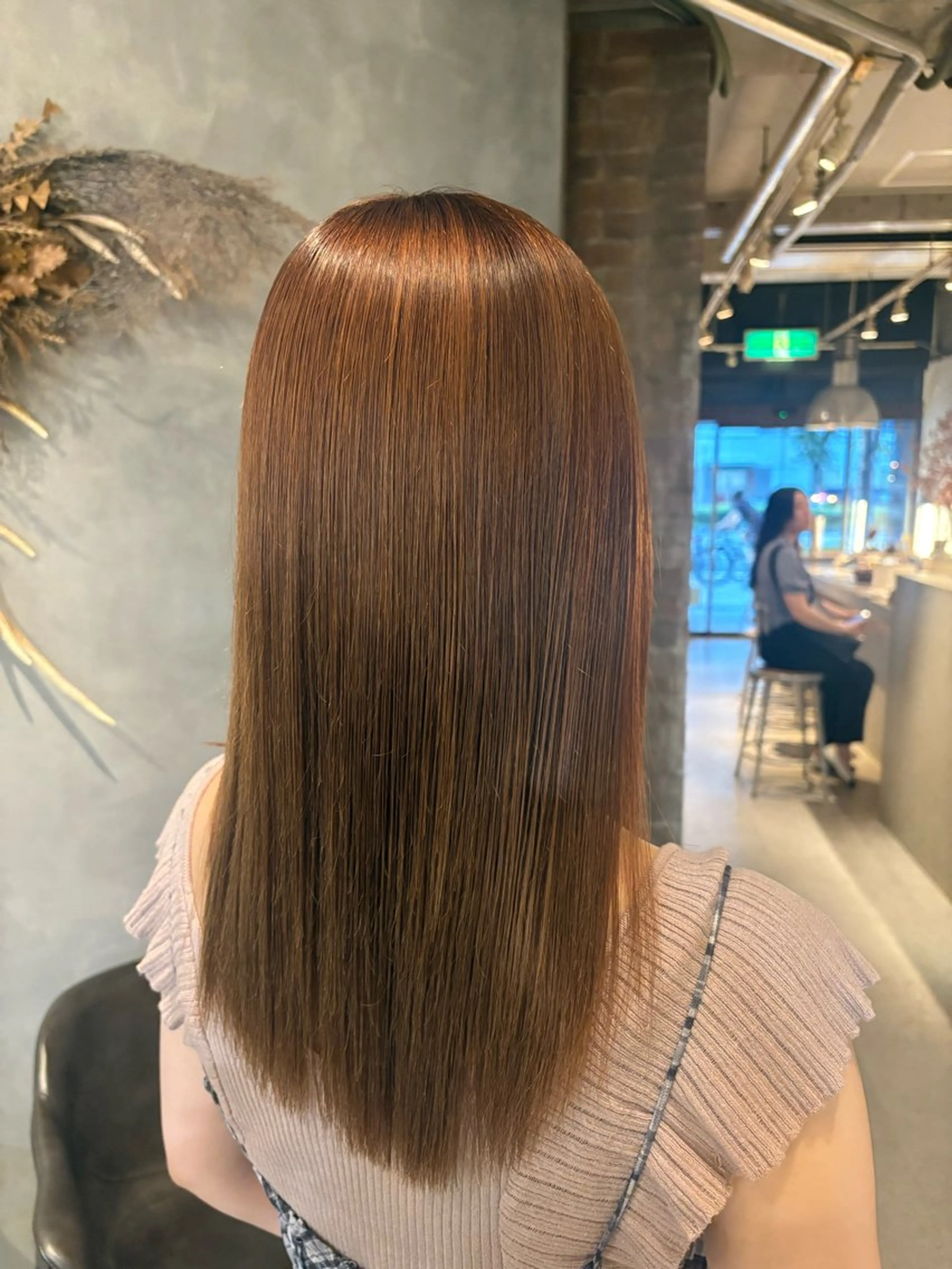 ロング 酸性ストレート 🎀韓国レイヤー/透 明感カラー/airiのヘアスタイル