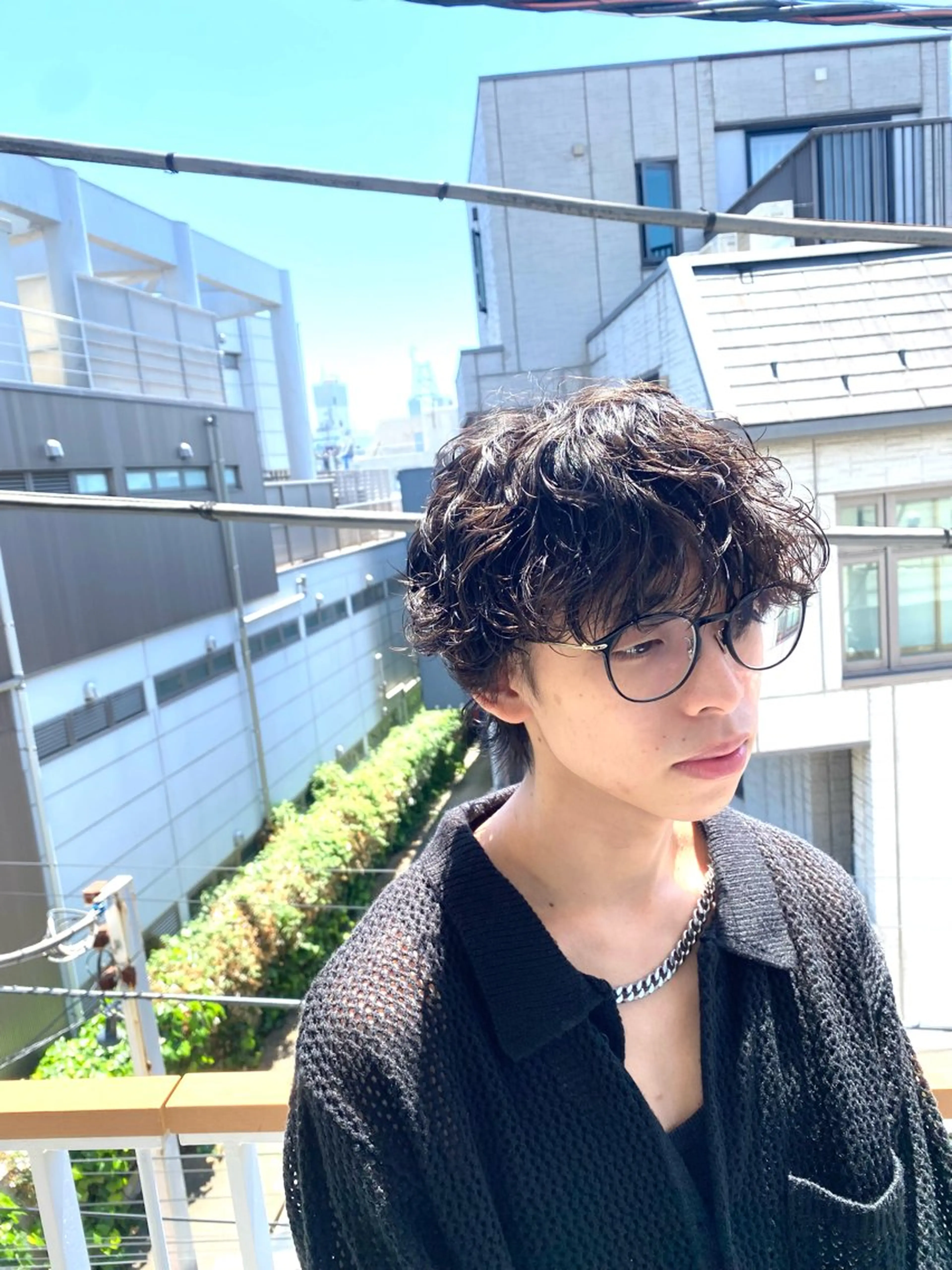 ミディアム メンズ ミディアムパーマ マッシュ メンズパーマ メンズ特化/パーマ /フェード/洋輔のヘアスタイル