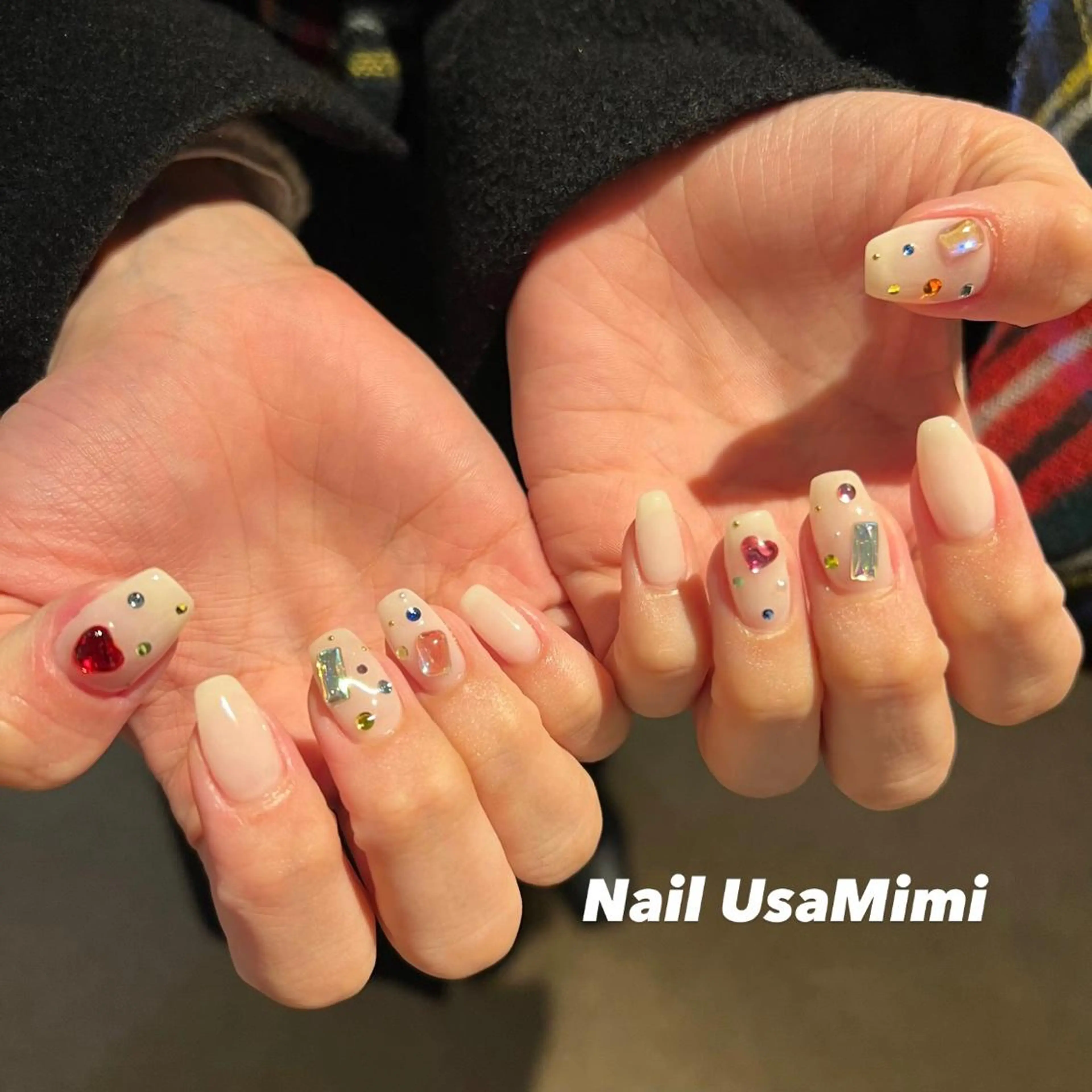 ネイル フットネイル ジェルネイル マグネットネイル 持ち込み ニュアンスネイル 本町ネイルNail UsaMimiのネイルデザイン
