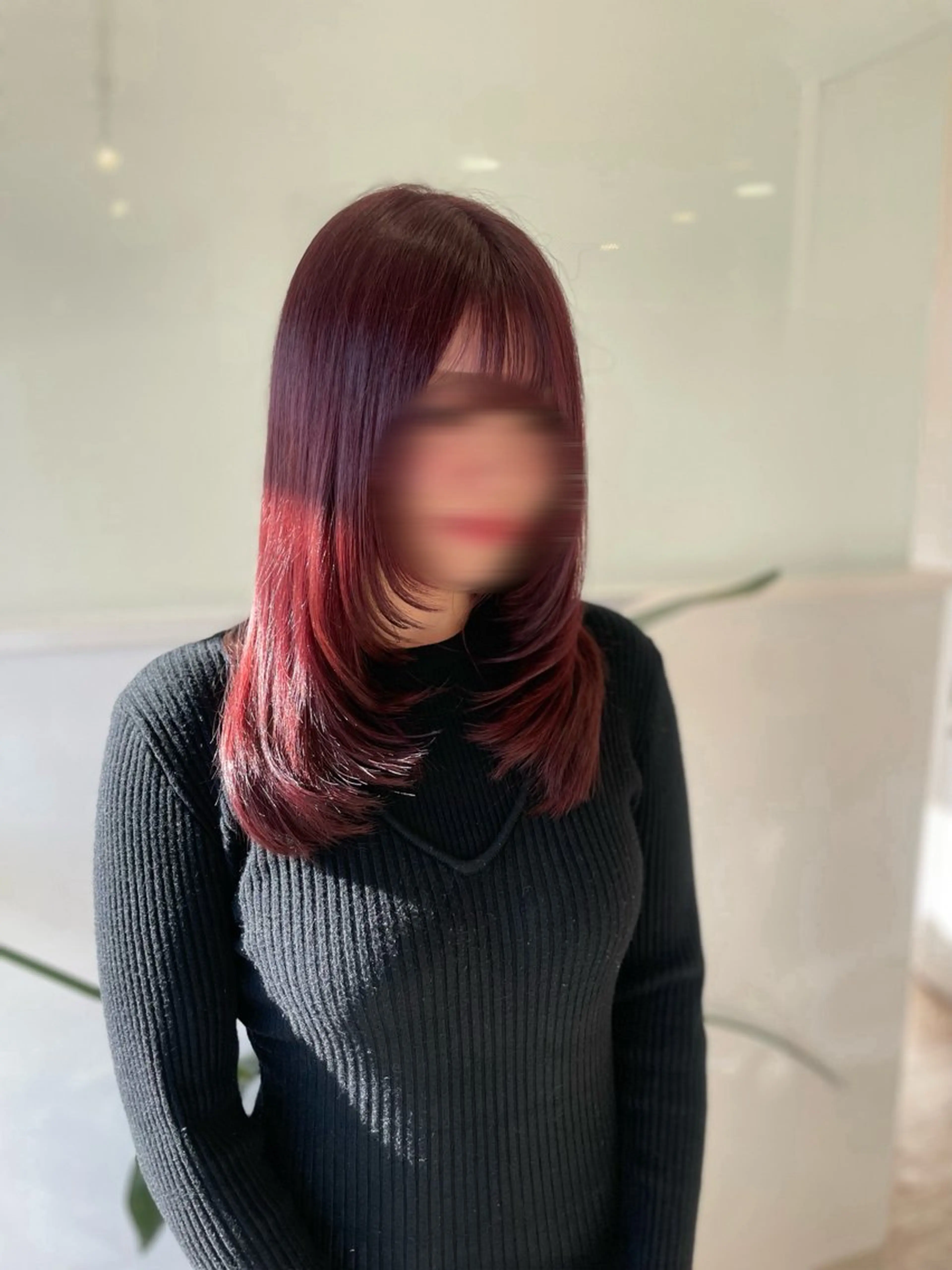 ミディアム ボブ/艶髪 soleilrukaのヘアスタイル