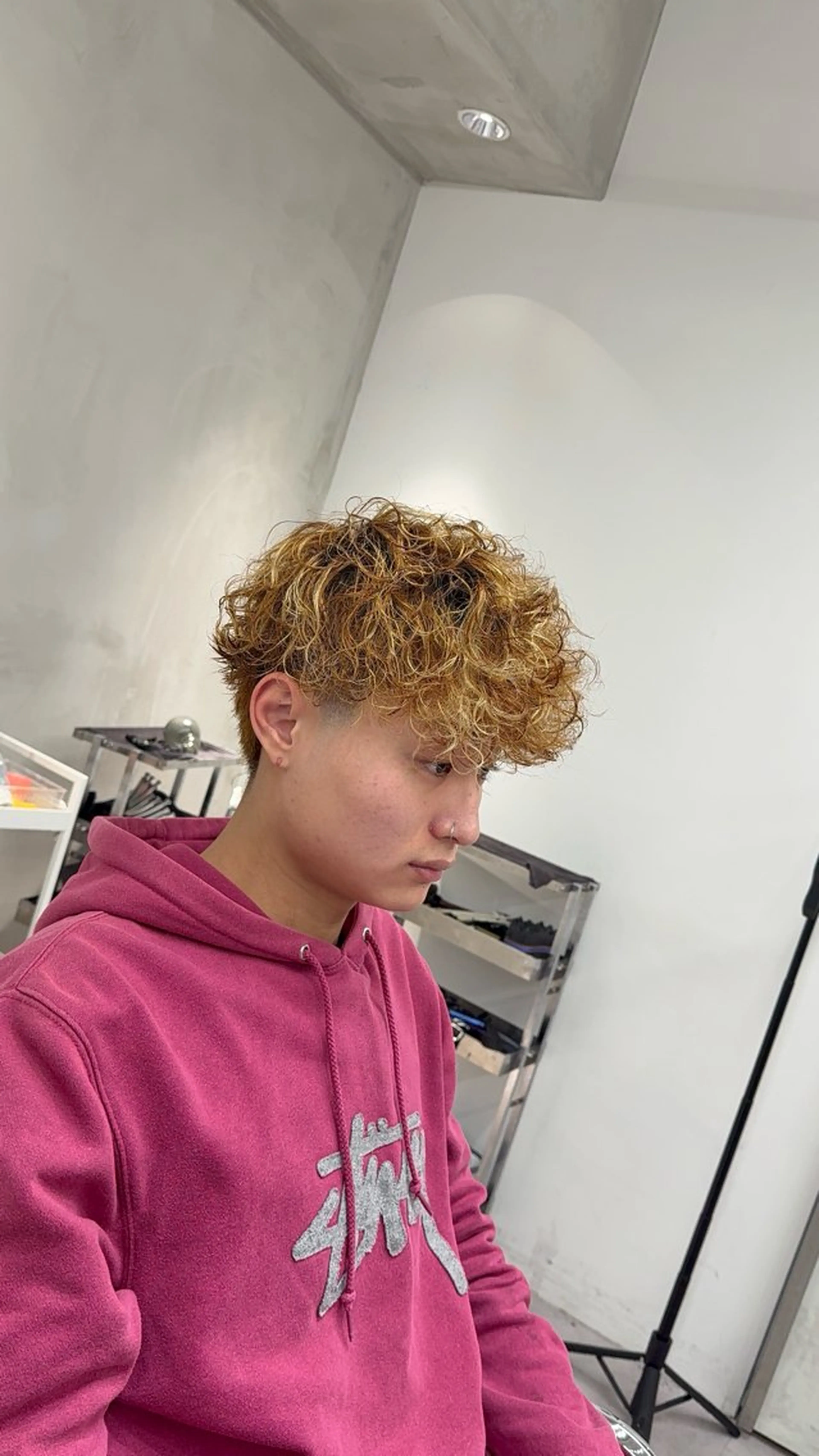 ショート パーマ メンズ メンズパーマ スペインカール カット パーマ 渋谷/パーマ /フェード/ 千尋のヘアスタイル