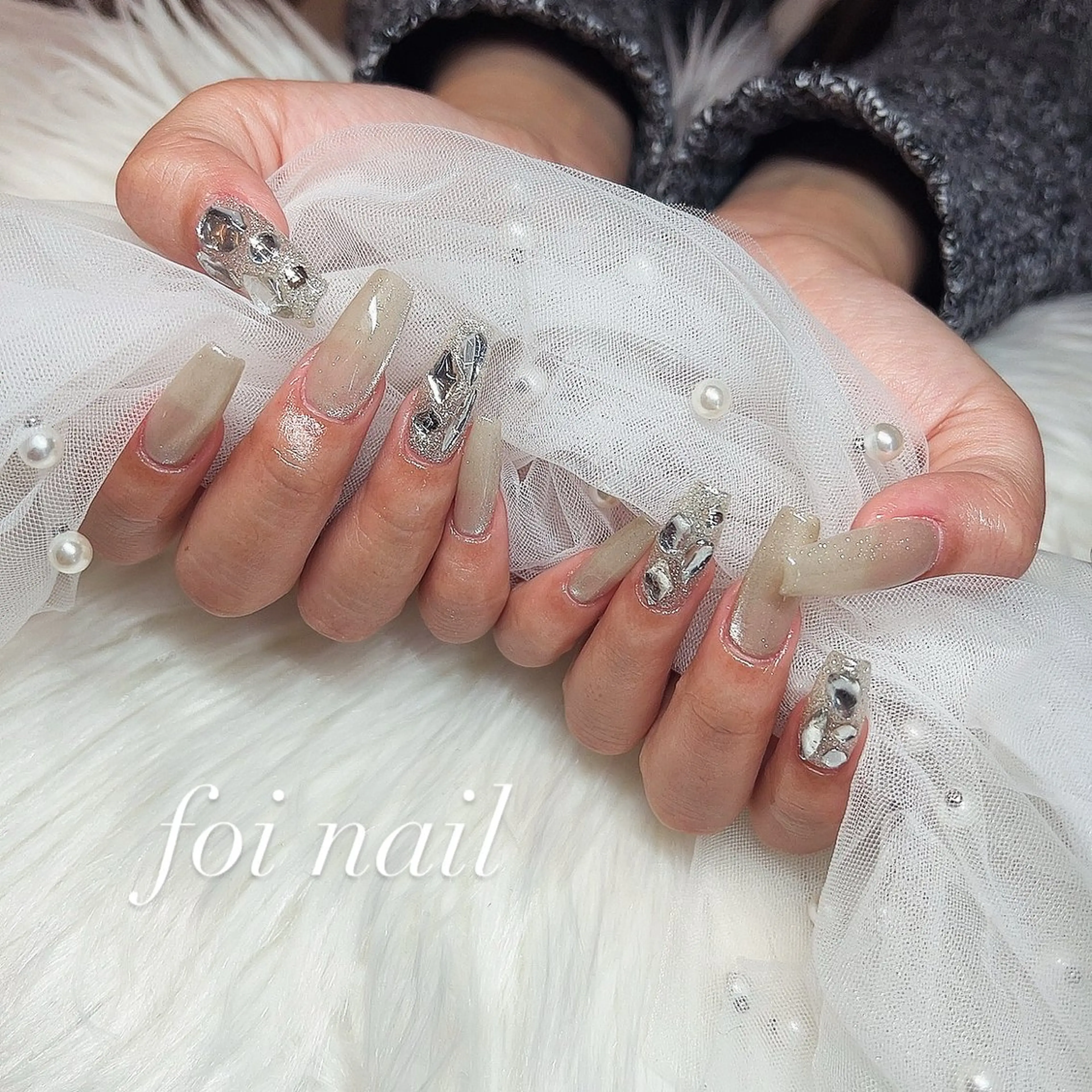 オフ無し✨長さだしシンプルアート持ち込みOK120分の写真