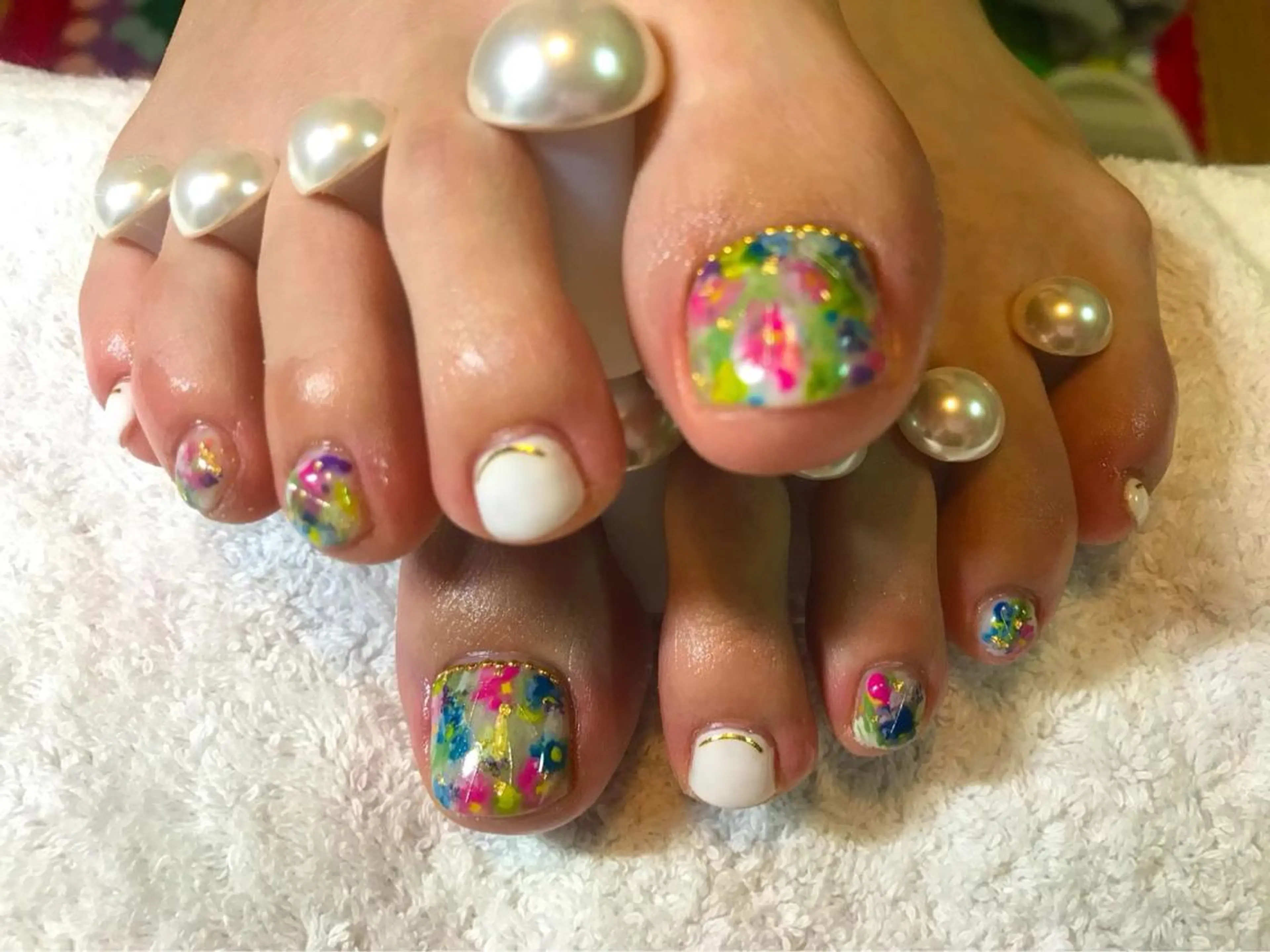 ネイル アートネイル フラワーネイル ハンドネイル フットネイル GéRanium Harukaのネイルデザイン