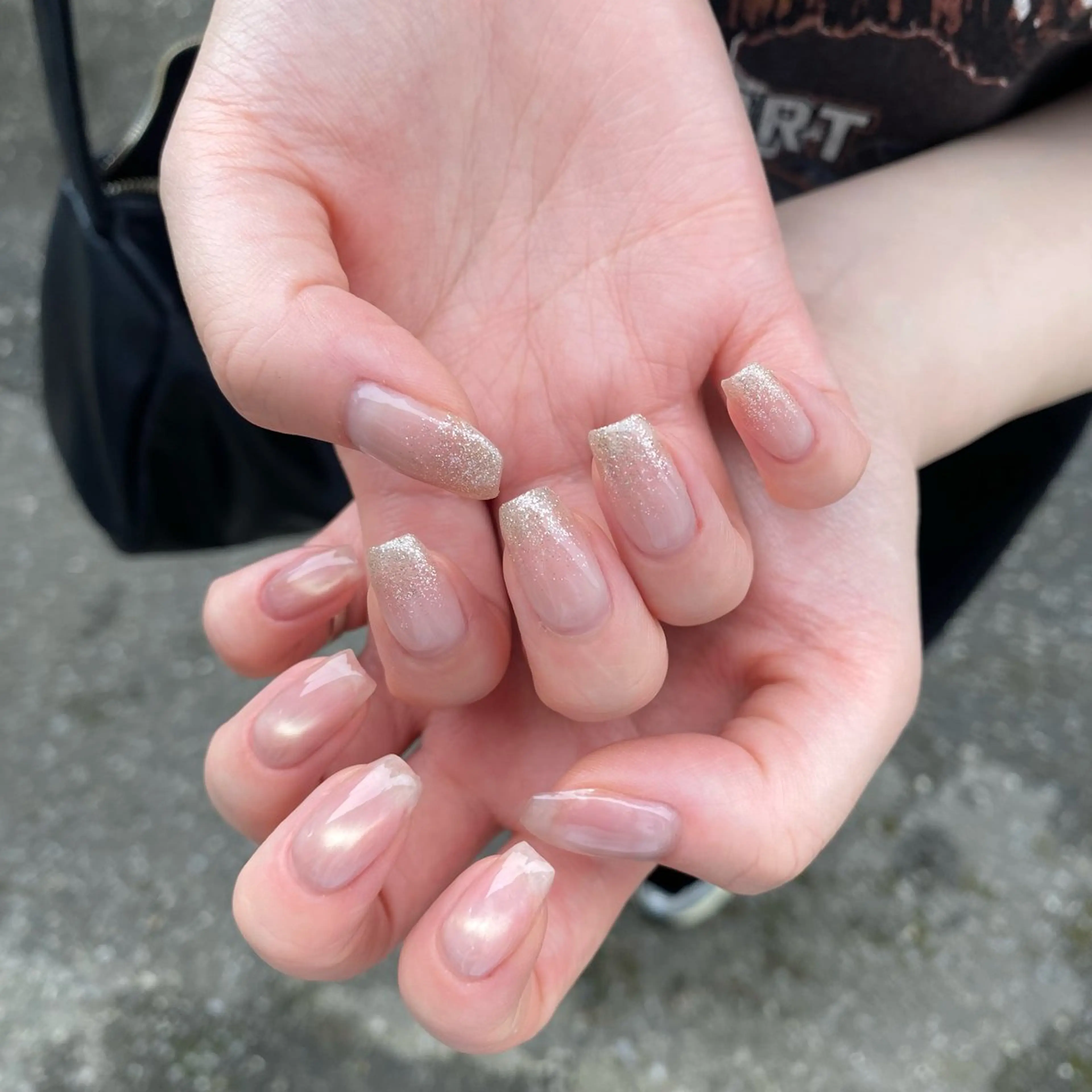 ネイル ラメ(グリッター) ラメグラデーション マグネットネイル nail meguのネイルデザイン