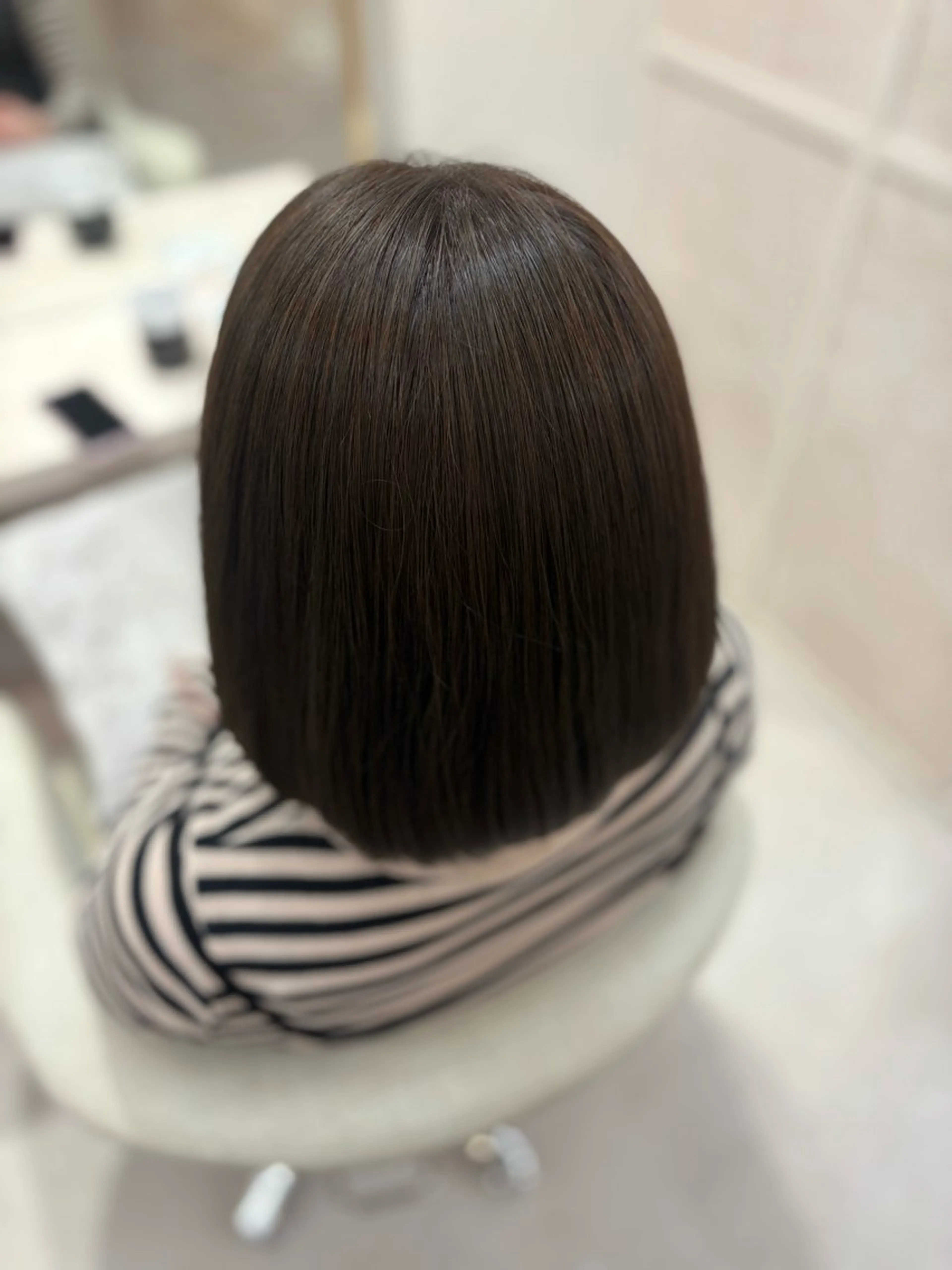 ミディアム みゅう／韓国：網紅： トレンドヘアのヘアスタイル