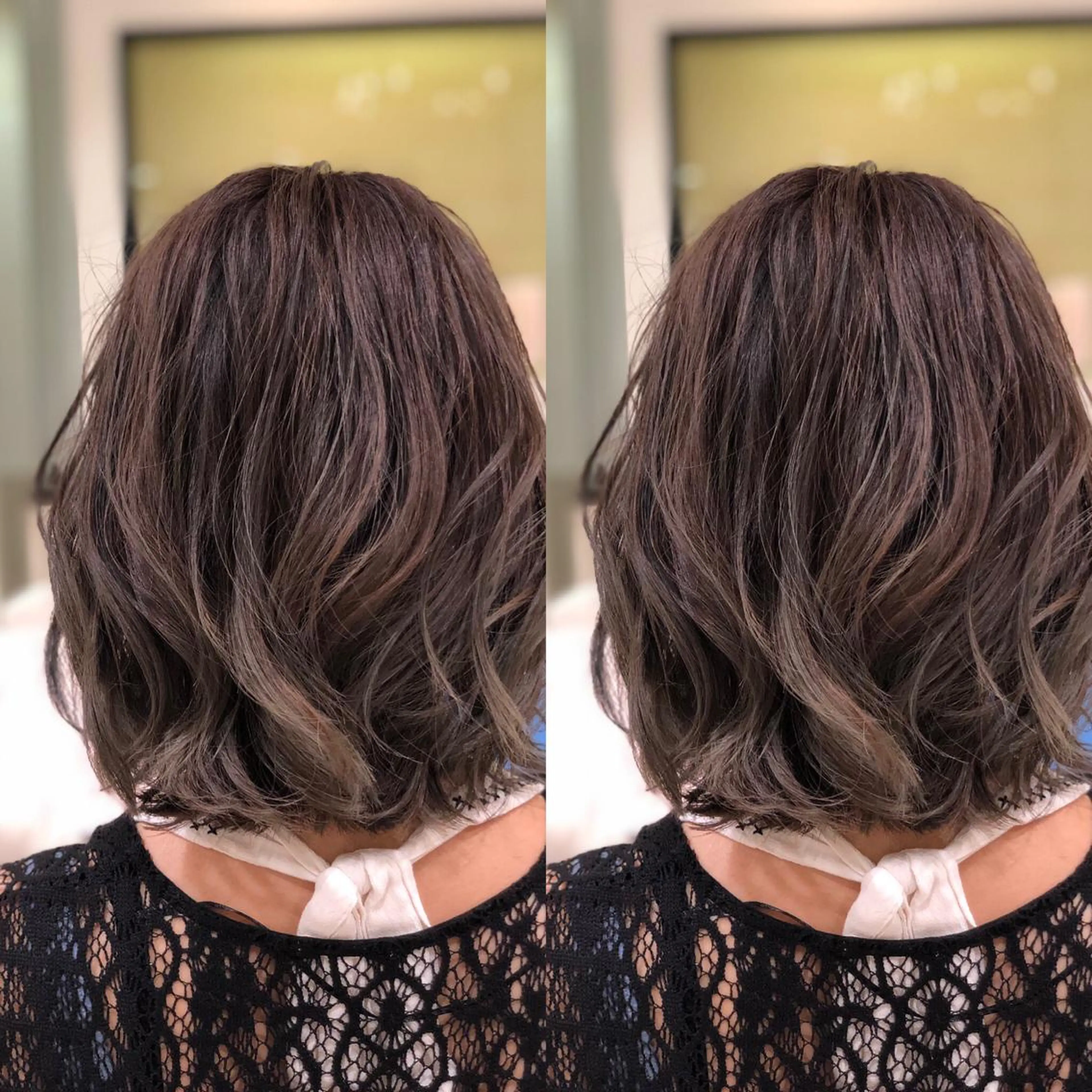 ミディアム Y Uのヘアスタイル