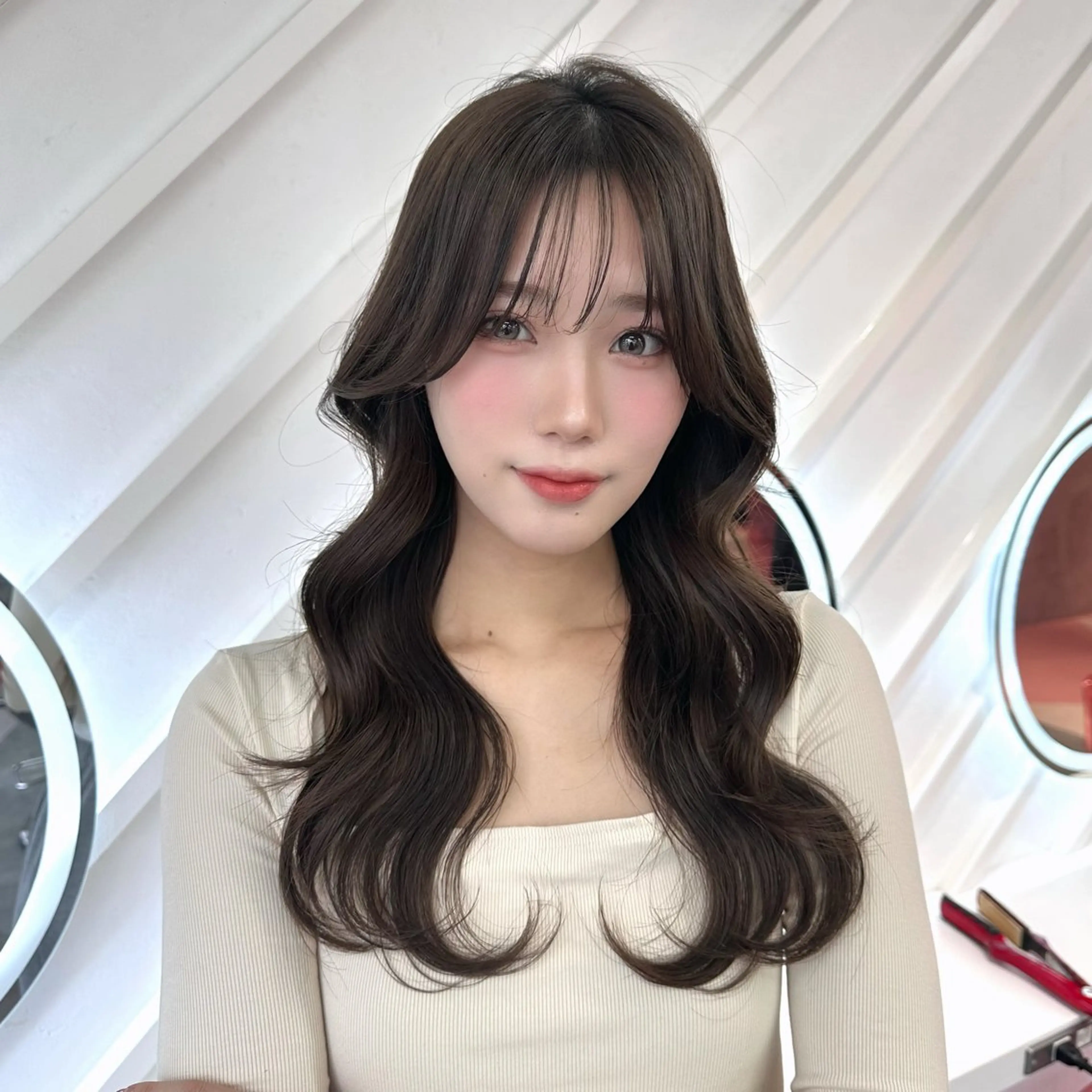 ロング カラー カット ヘアカラー トリートメント 原宿/韓国ボブ /くびれボブ/優希のヘアスタイル