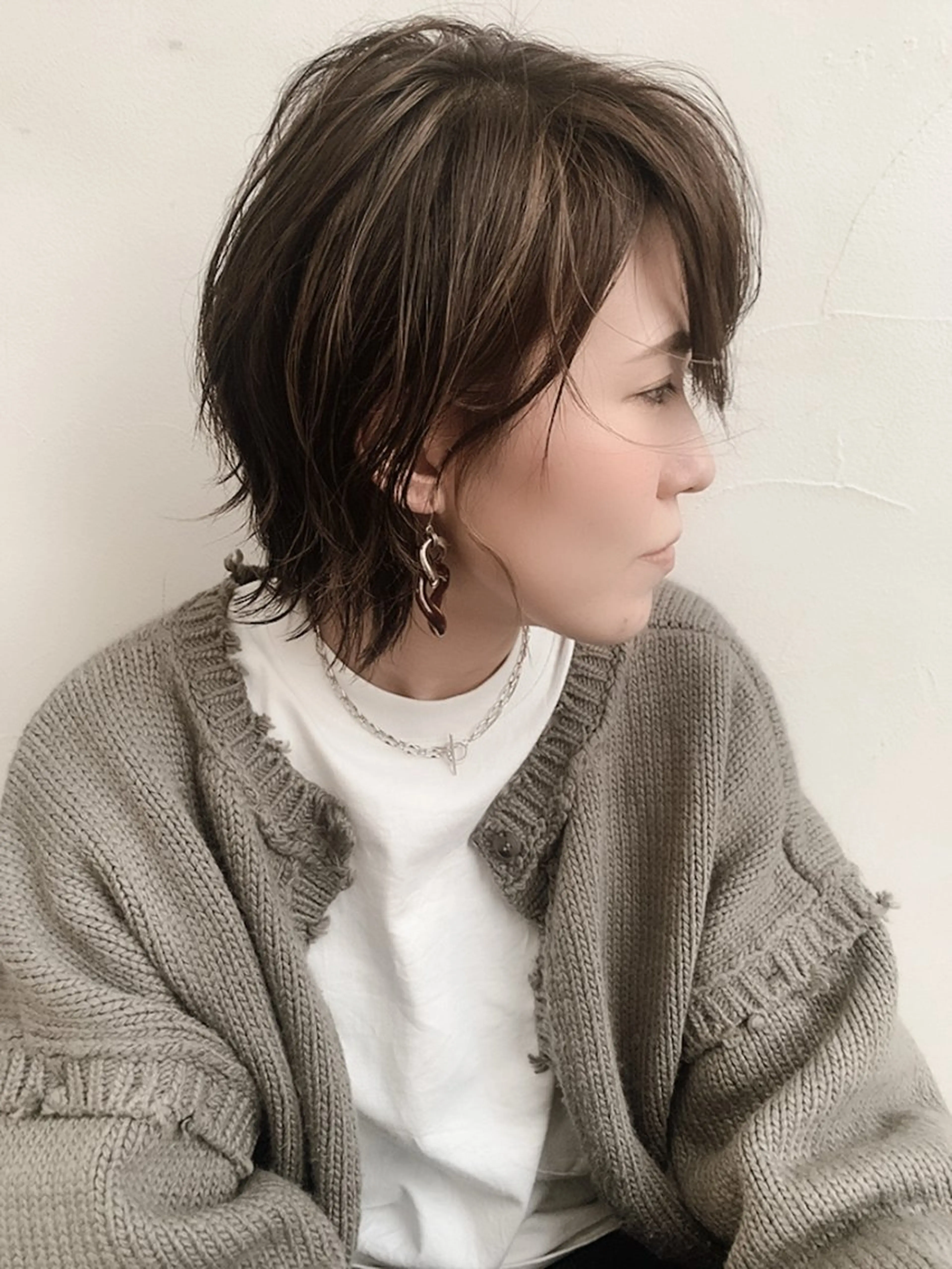 【1日1名限定】イヤリングカラー＋カット【撮影モデル価格】の写真