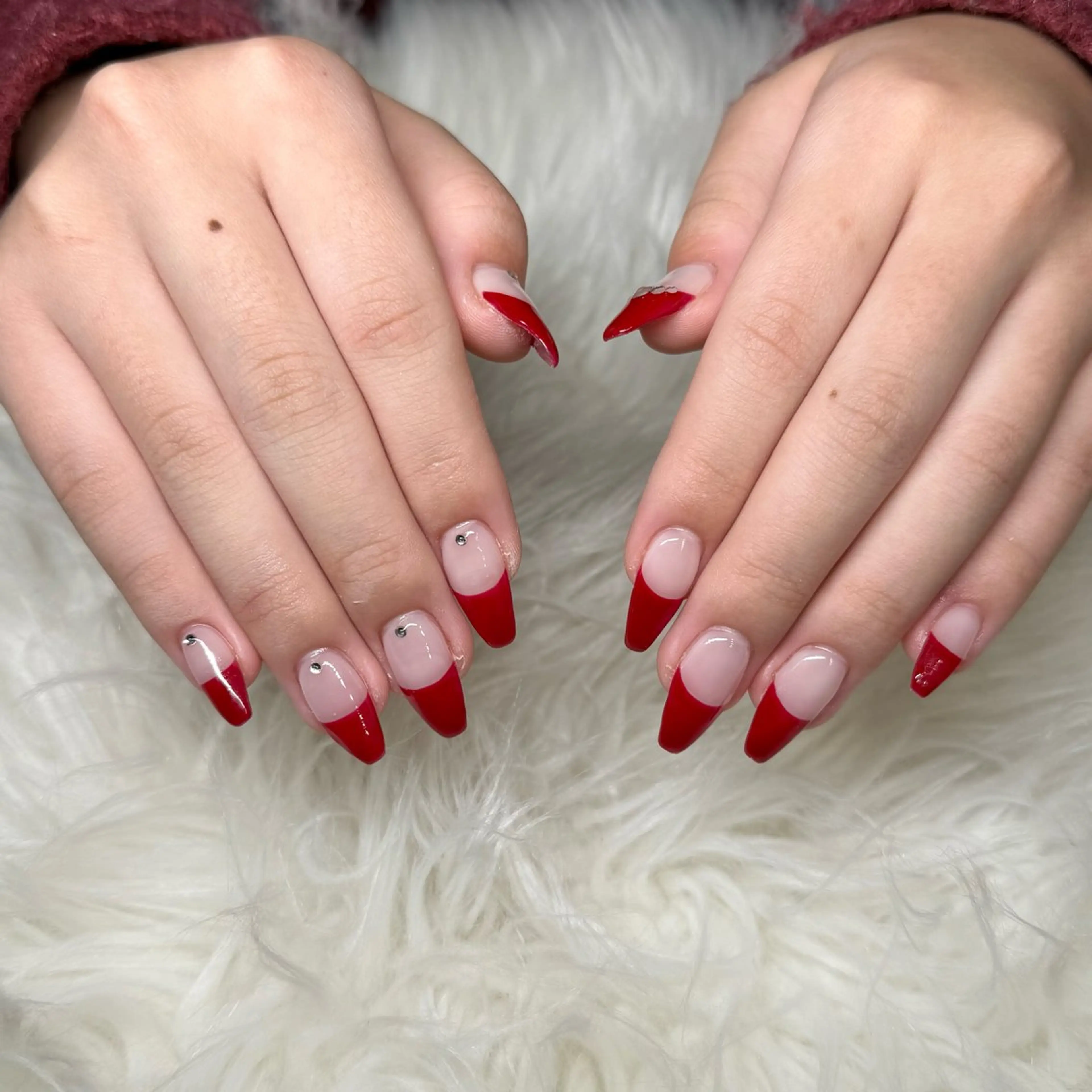 ネイル フレンチネイル ハンドネイル IROHA NAIL ユウヒのネイルデザイン