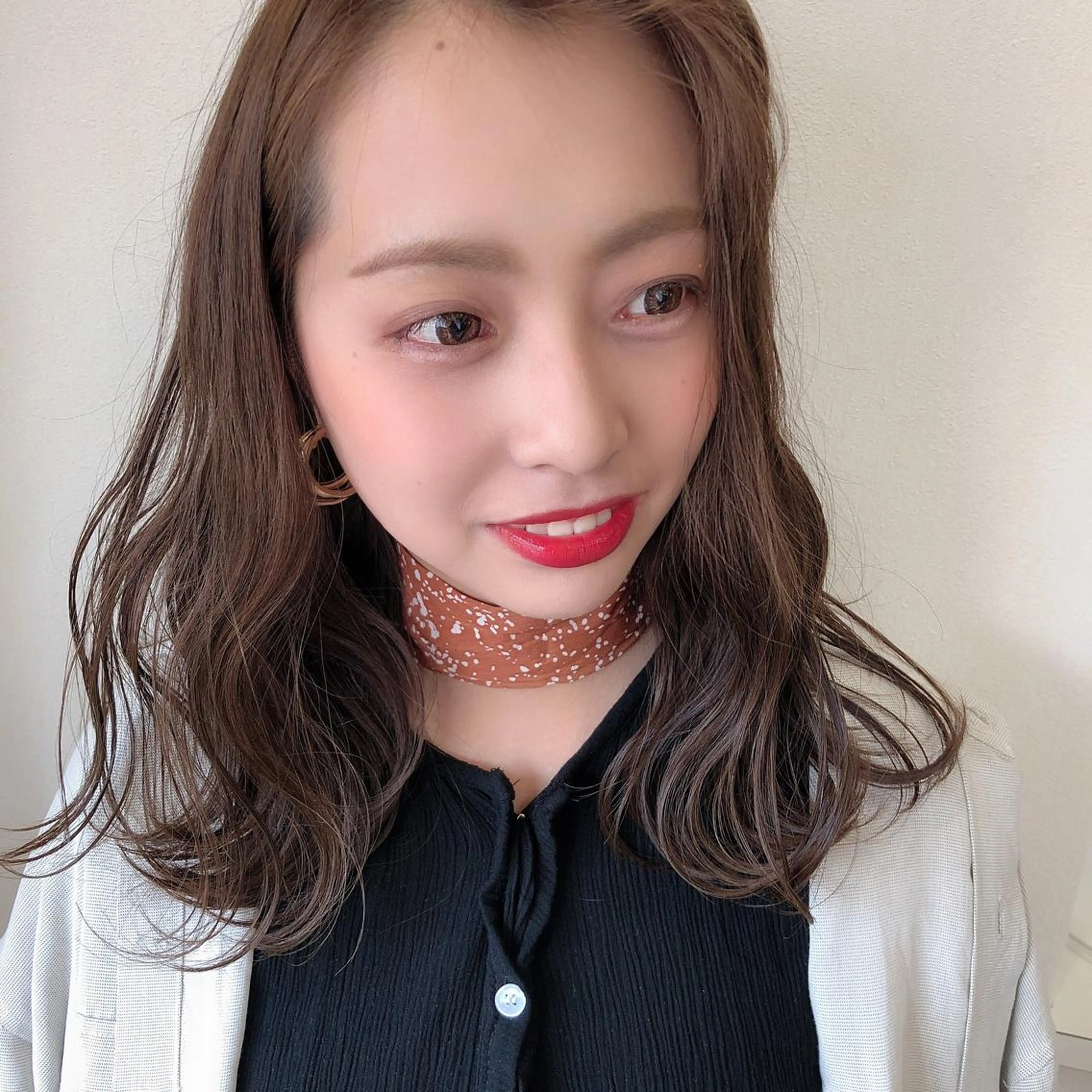 セミロング カラー ヘアアレンジ ヘアカラー トリートメント ヘッドスパ ☁️Stylist Karin☁️のヘアスタイル