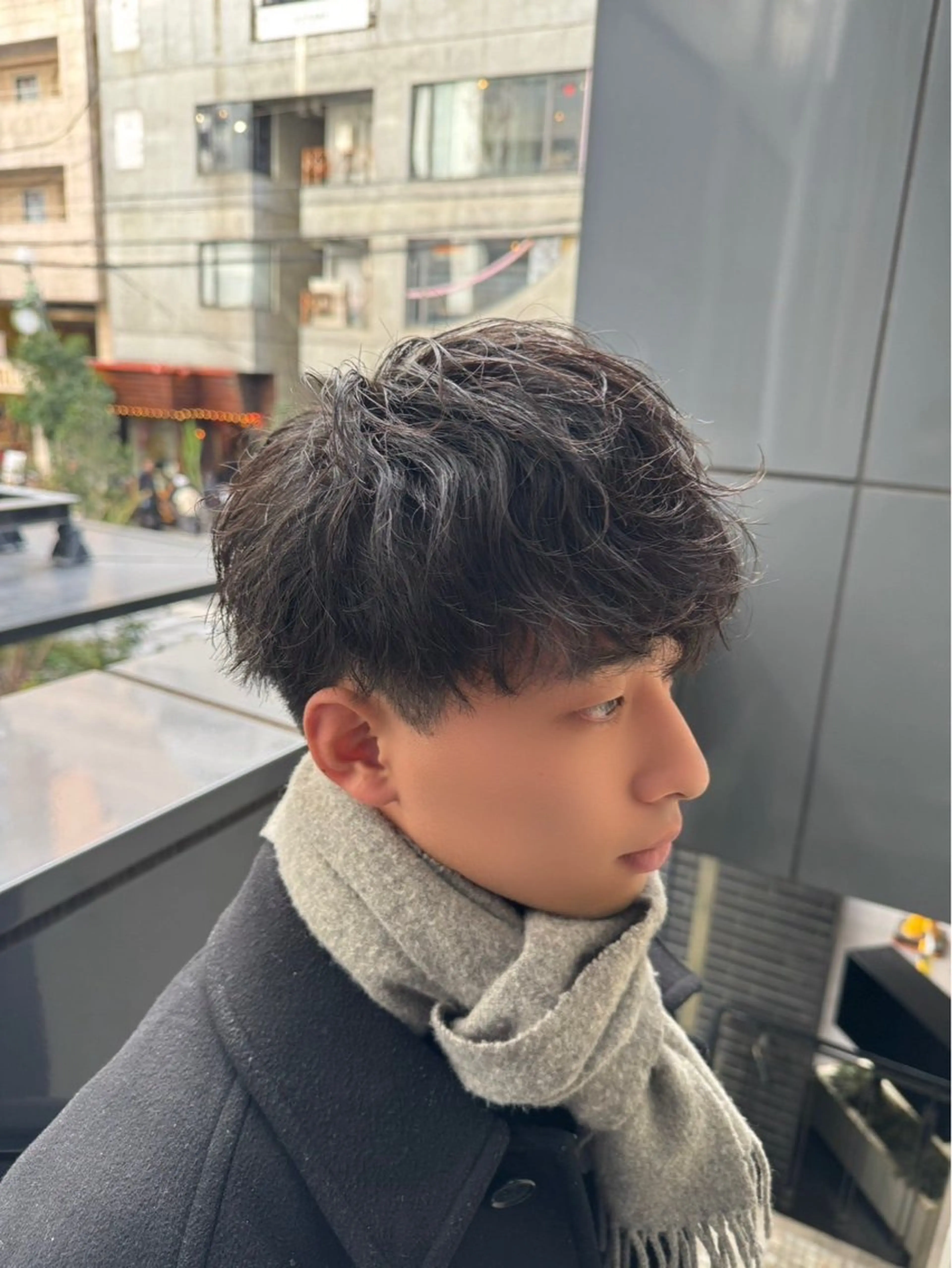 パーマ メンズ カット パーマ 河野 悠のヘアスタイル