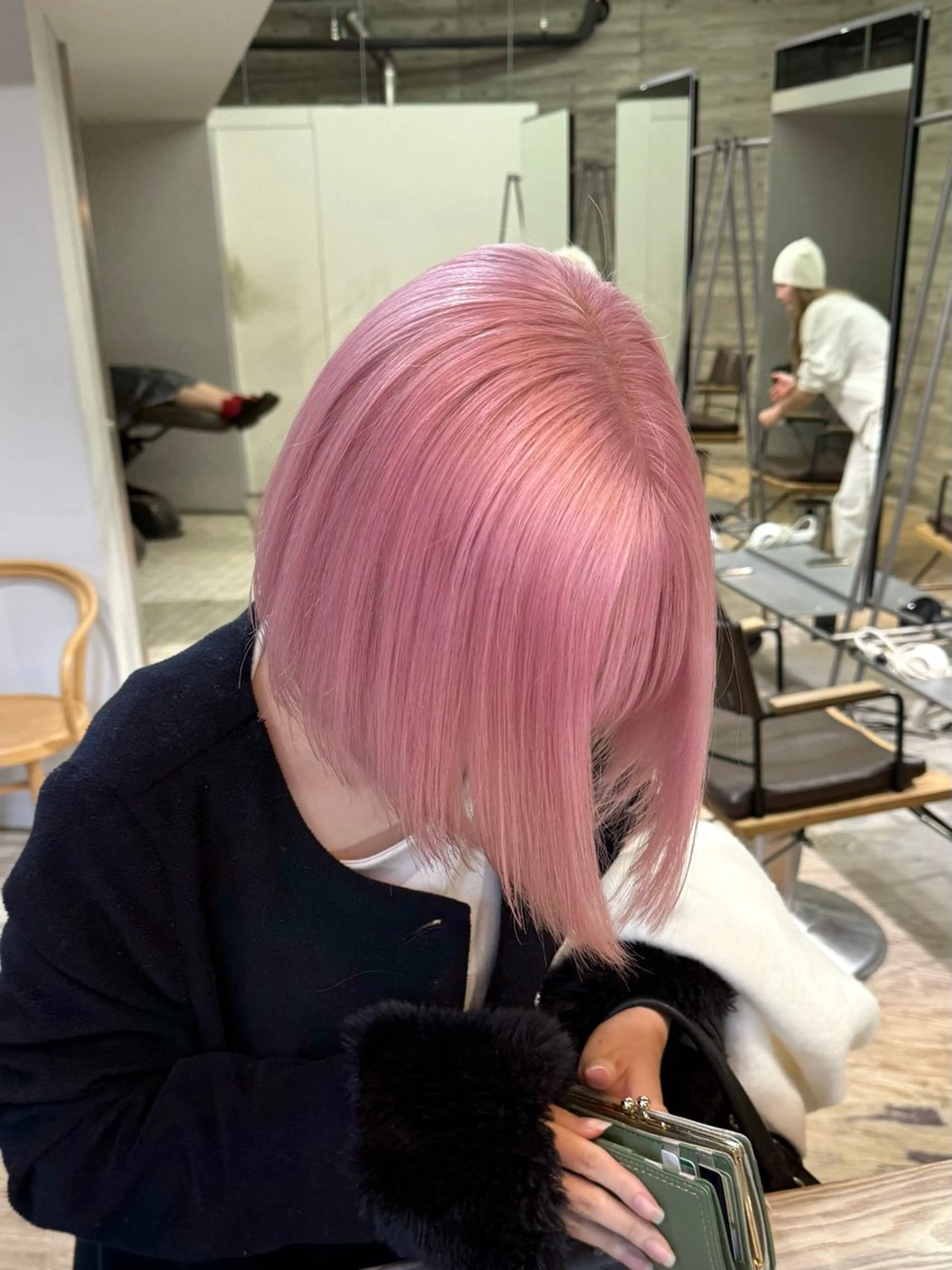 ミディアム カラー ヘアカラー トリートメント 色落ち綺麗透明感カラ /ボブ/ナカツヒカルのヘアスタイル