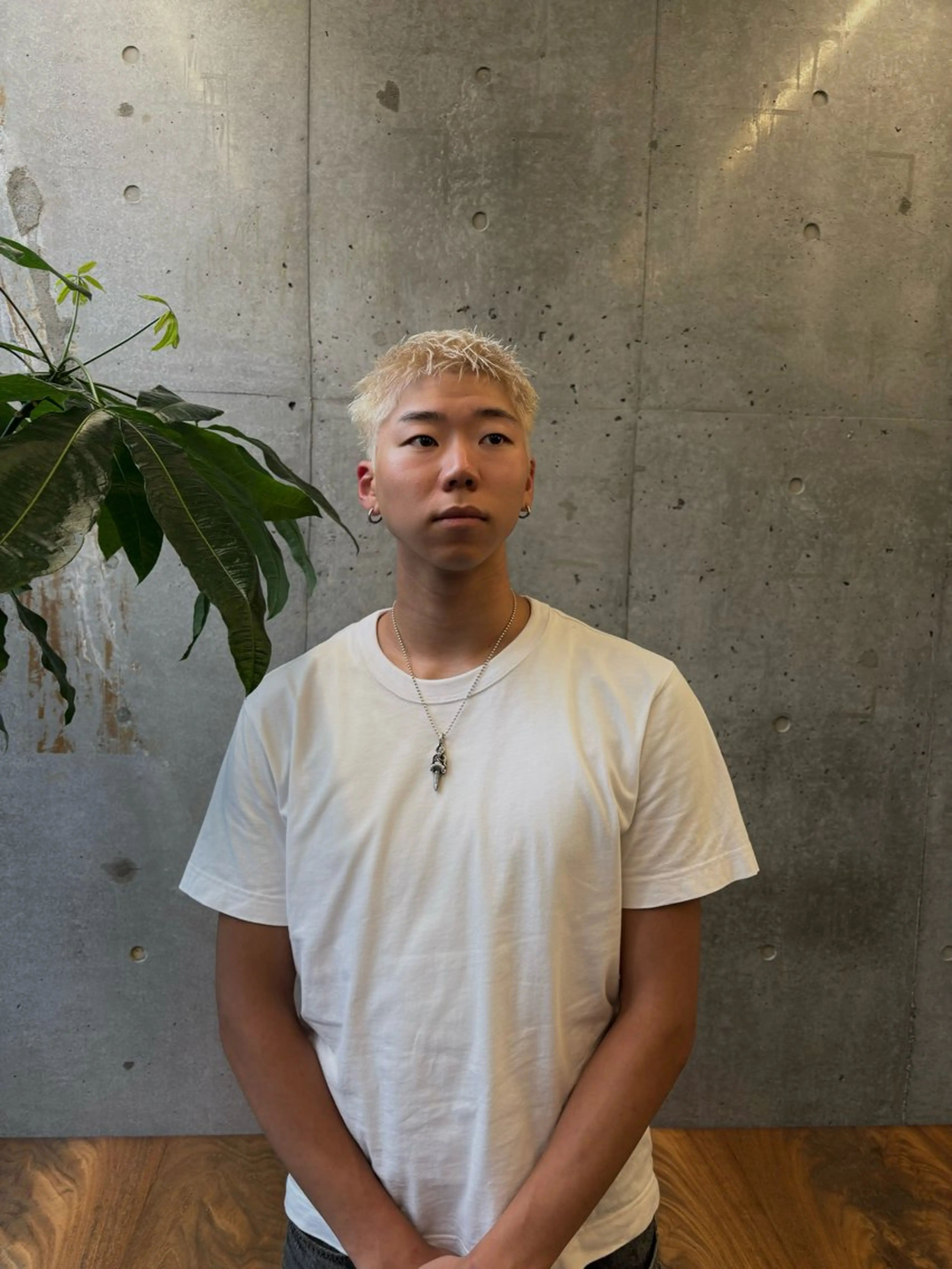 カラー メンズ カット ヘアカラー メンズショート/ 海外ブロンド/ｿｳﾀのヘアスタイル