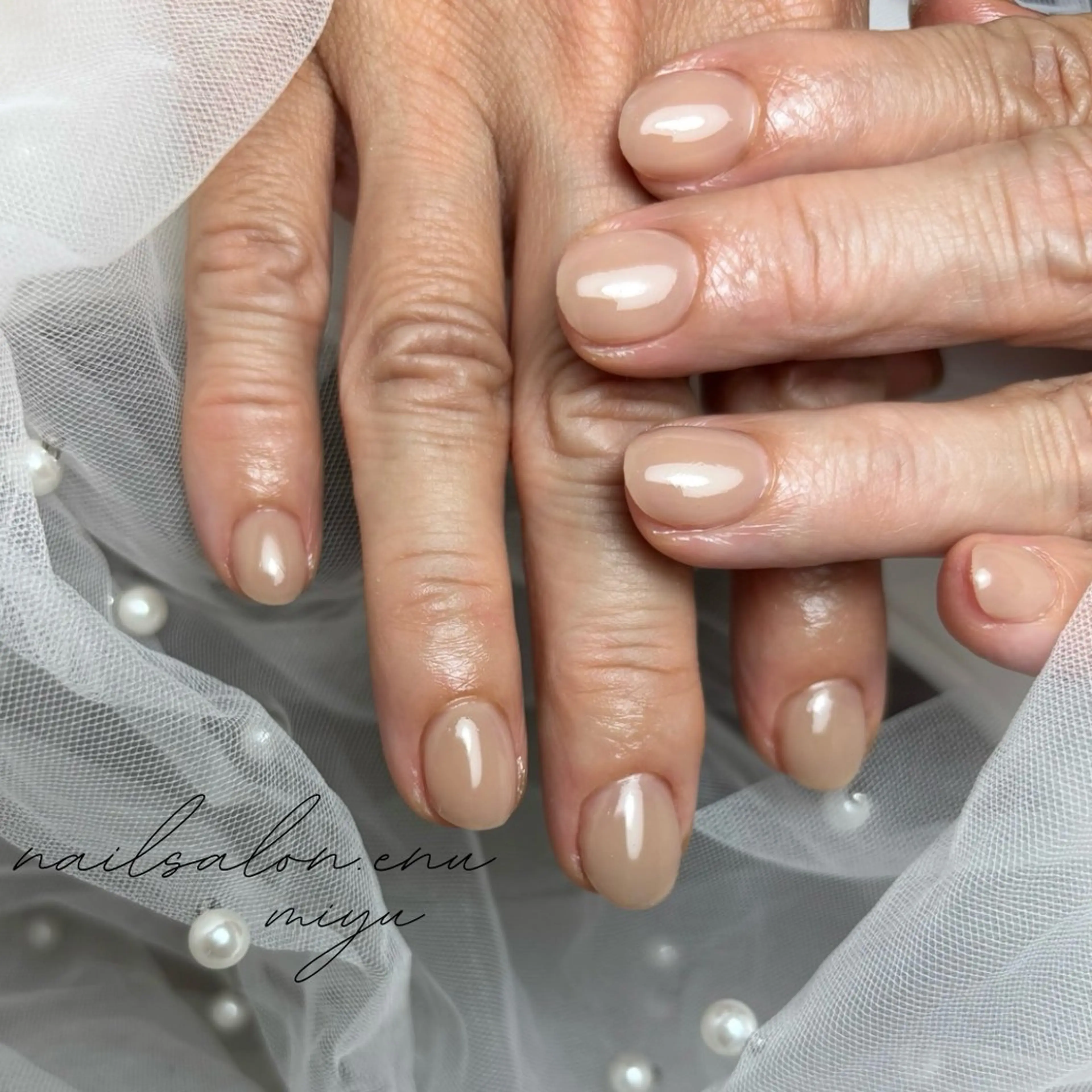 ネイル ワンカラーネイル nailsalon enu.　miyuのネイルデザイン