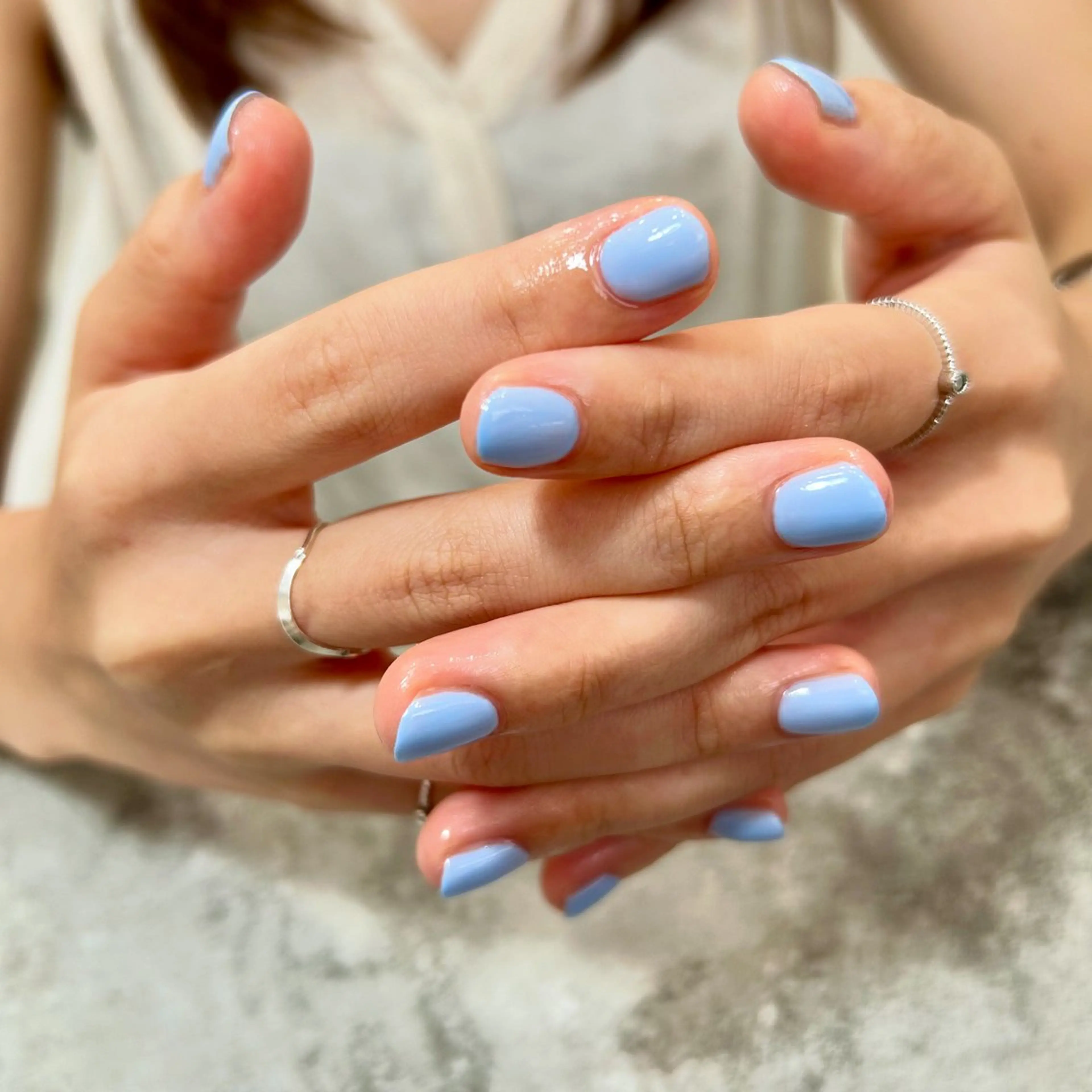 (オフなし)ハンドワンカラー💙の写真