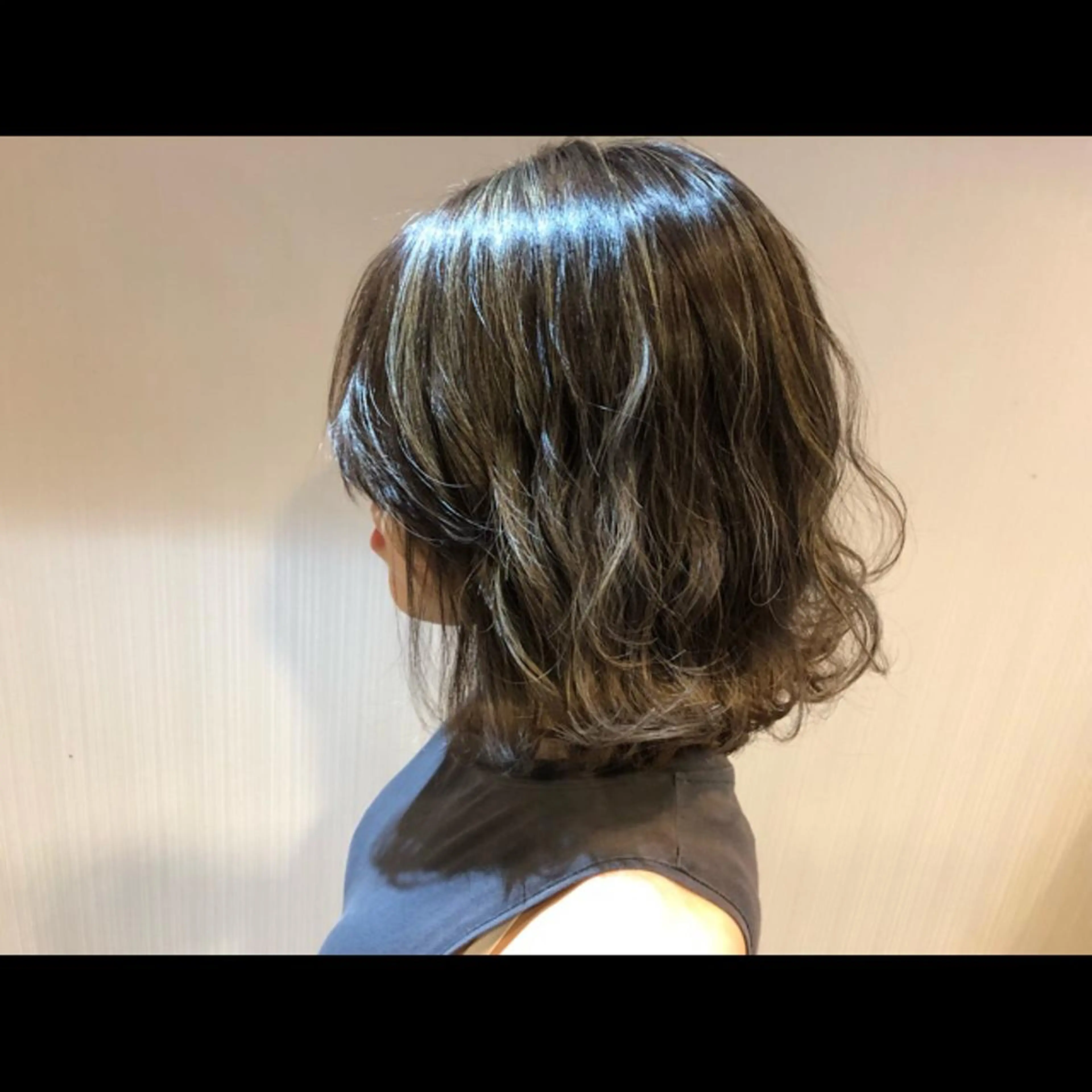 ミディアム カラー パーマ ヘアアレンジ メンズ カット パーマ 【mokuオーナー】 ちはるのヘアスタイル