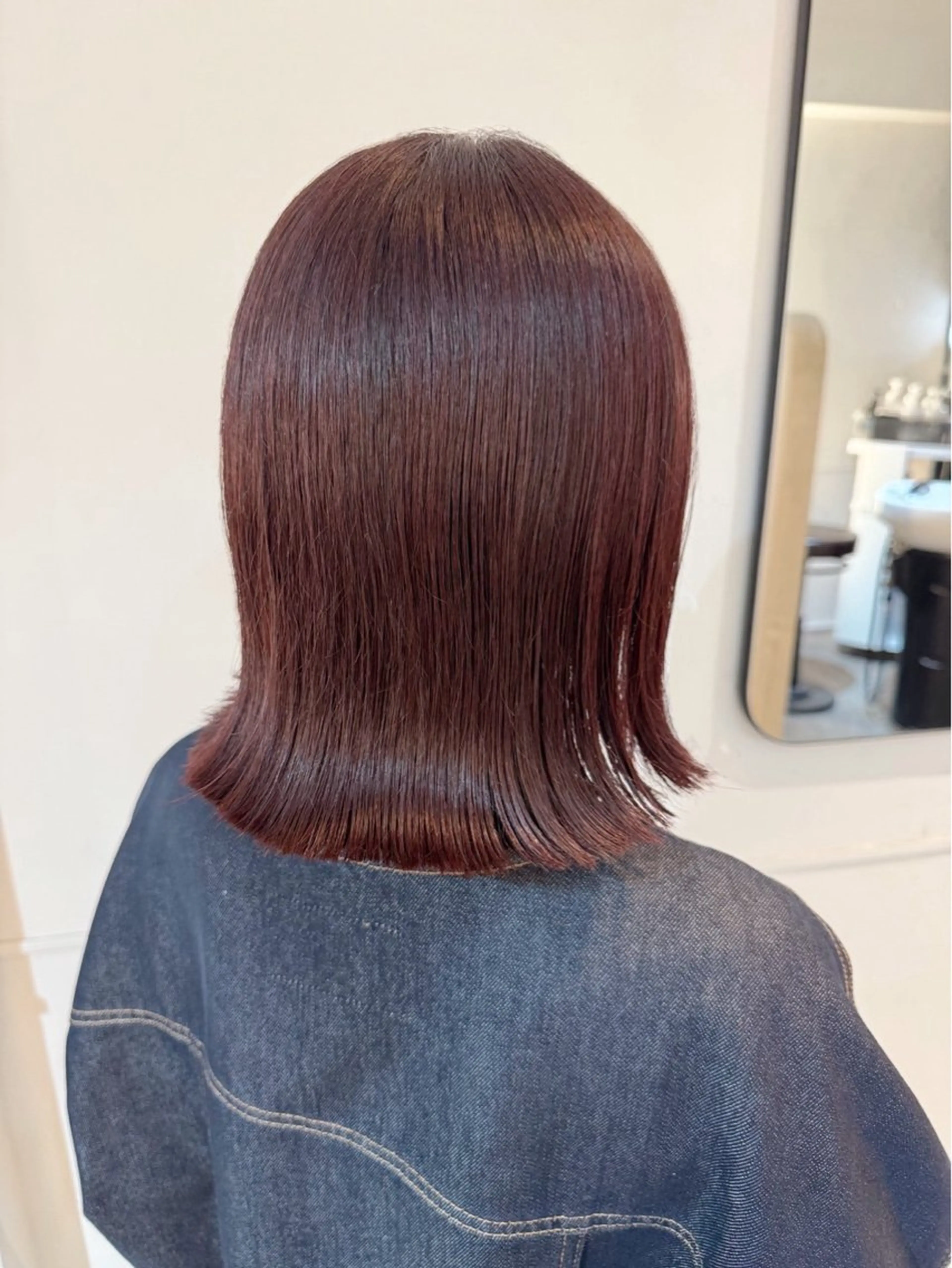 ショート カラー ピンクカラー ボブウルフ/ボブ Satsuki【名駅のヘアスタイル