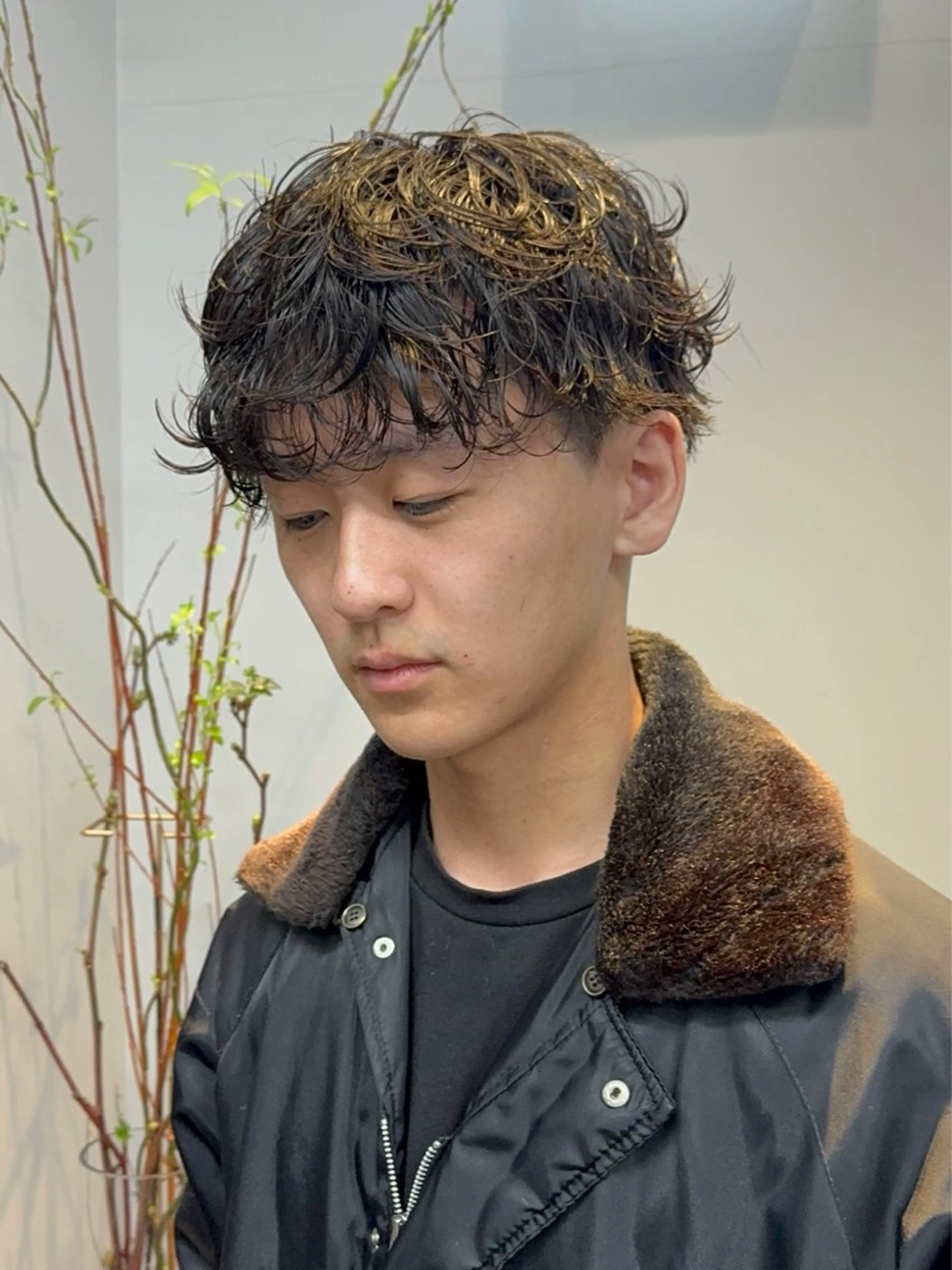 ショート パーマ メンズ カット パーマ トリートメント ニュアンスパーマ/ 韓国ヘア/natsuのヘアスタイル