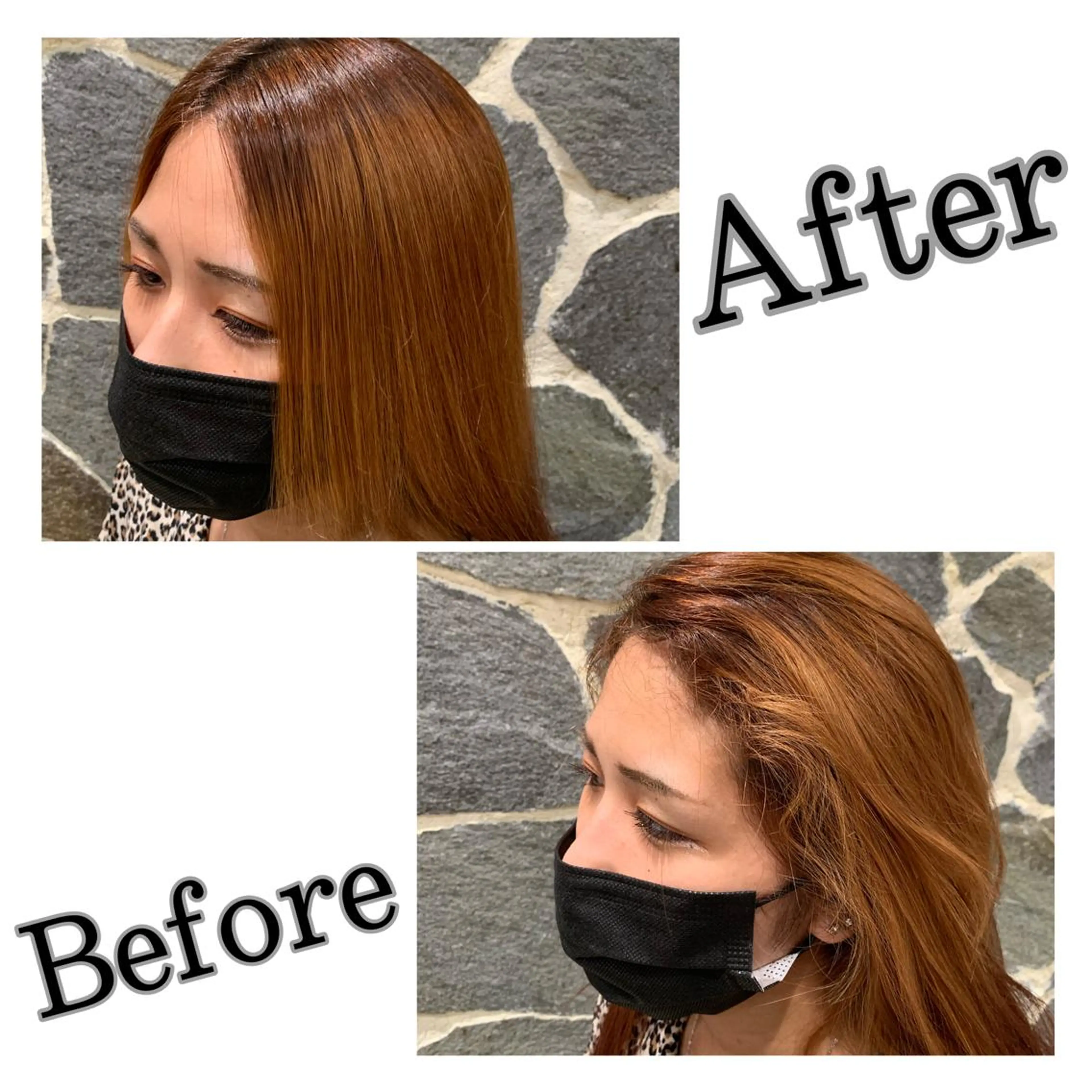 セミロング パーマ ヘアアレンジ EARTH 浦添店のヘアスタイル