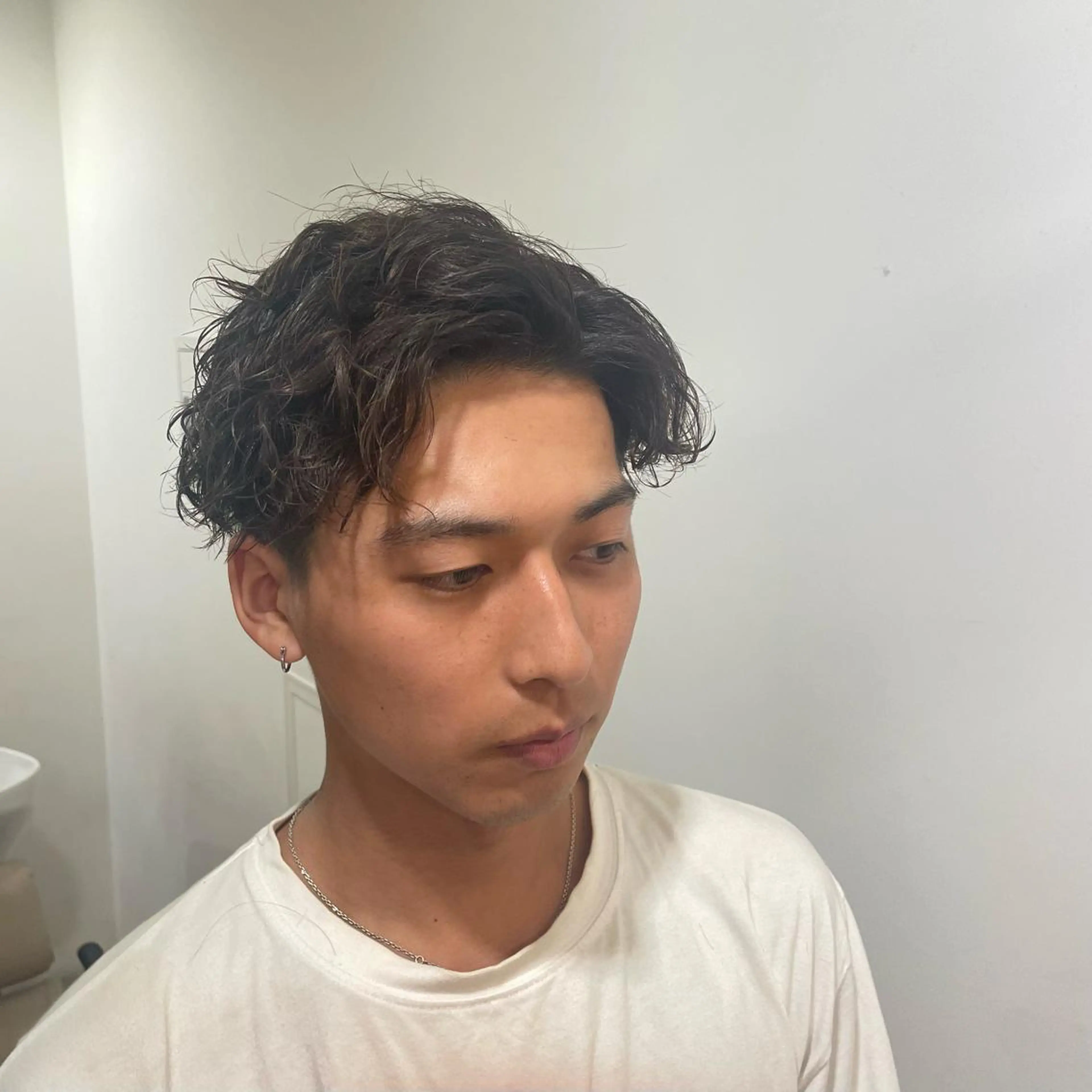 ミディアム パーマ メンズ サトウ コウキ  メンズのヘアスタイル