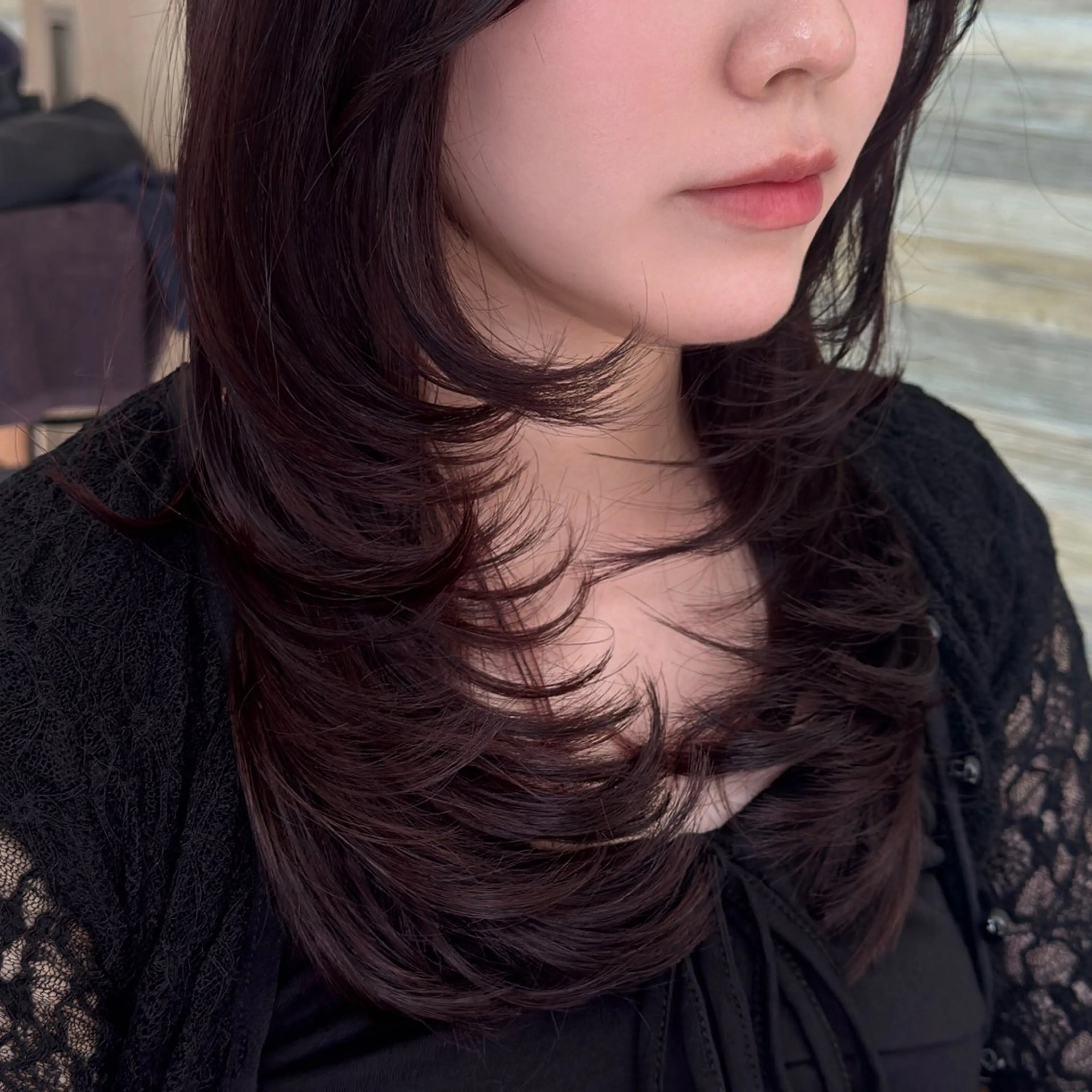 ロング カラー カット ヘアカラー トリートメント 韓国ヘア/レイヤー/ ツヤカラー/ Aiのヘアスタイル