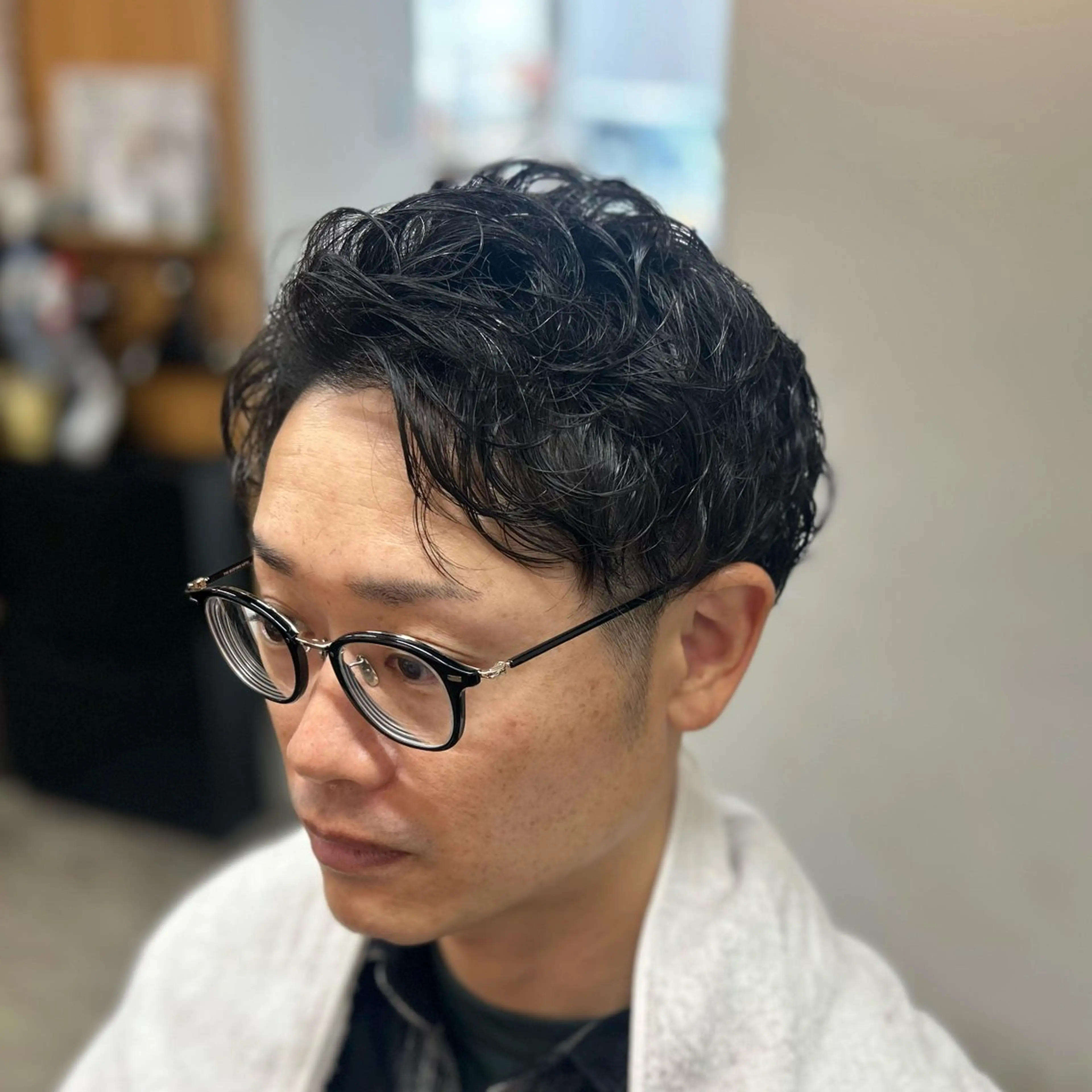 ショート パーマ メンズ カット パーマ FRISEUR/山本 美芽のヘアスタイル