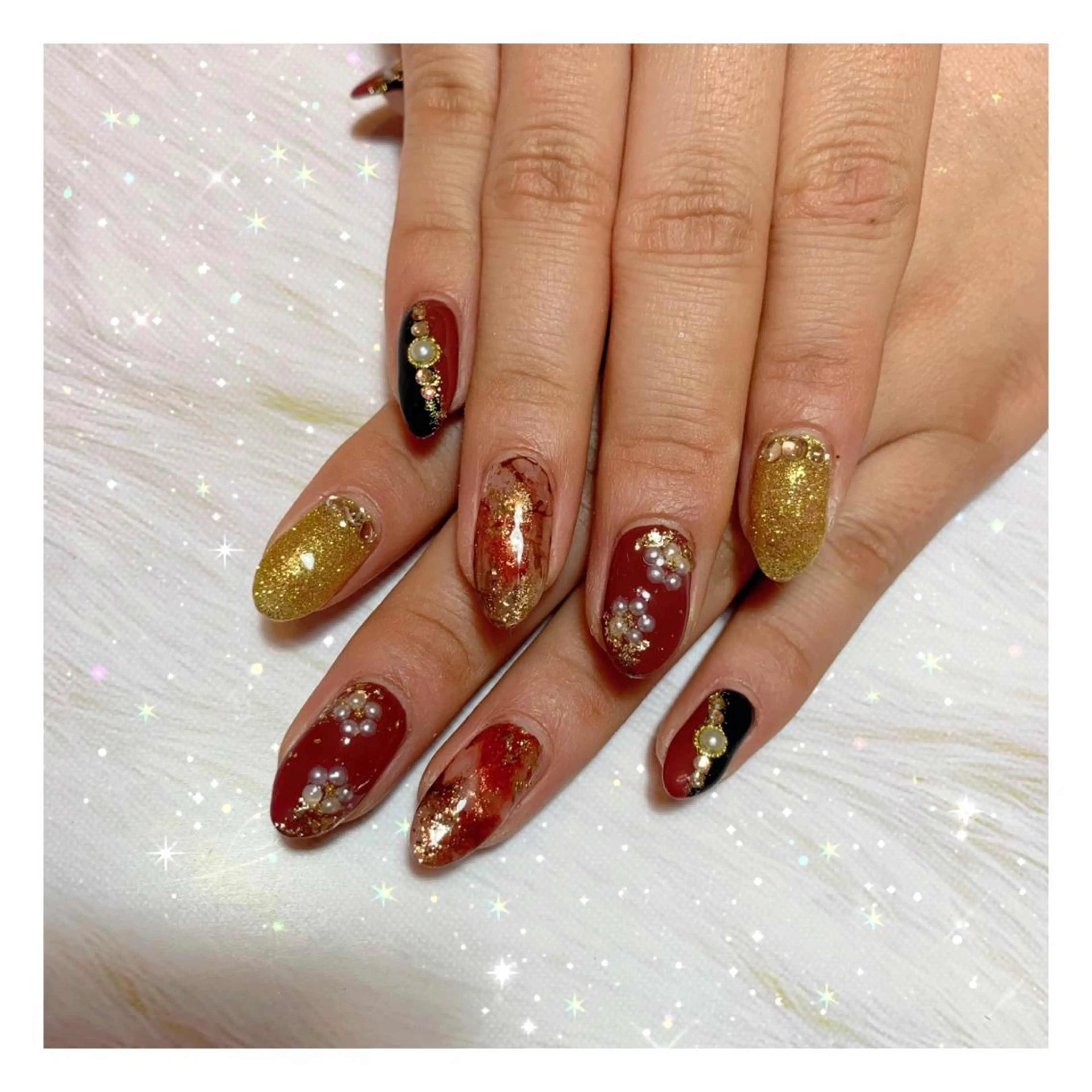 ネイル 成人式 C's coffretのネイルデザイン