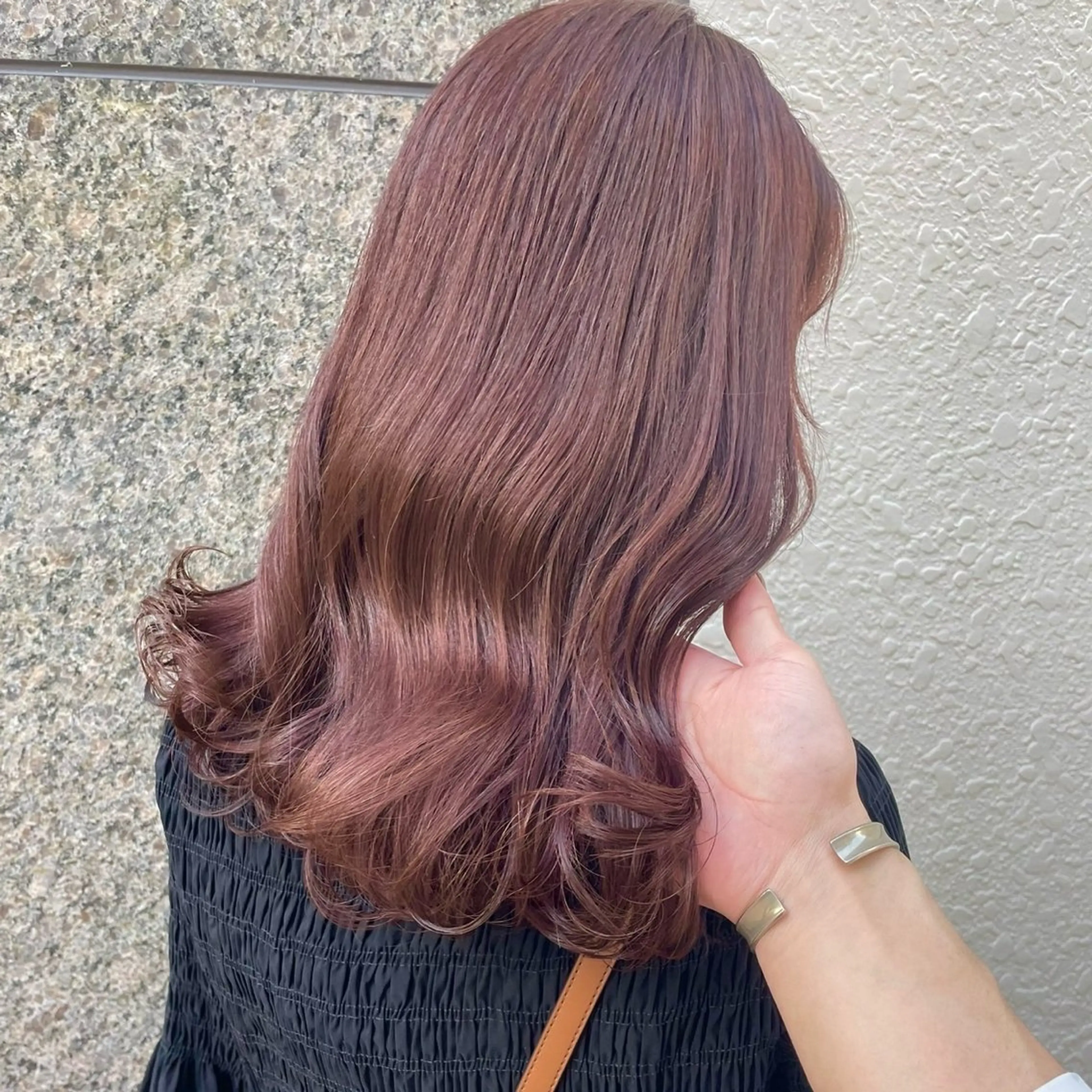 セミロング カラー ヘアカラー ParveMix￤ 大賀さつき🍨🤍のヘアスタイル